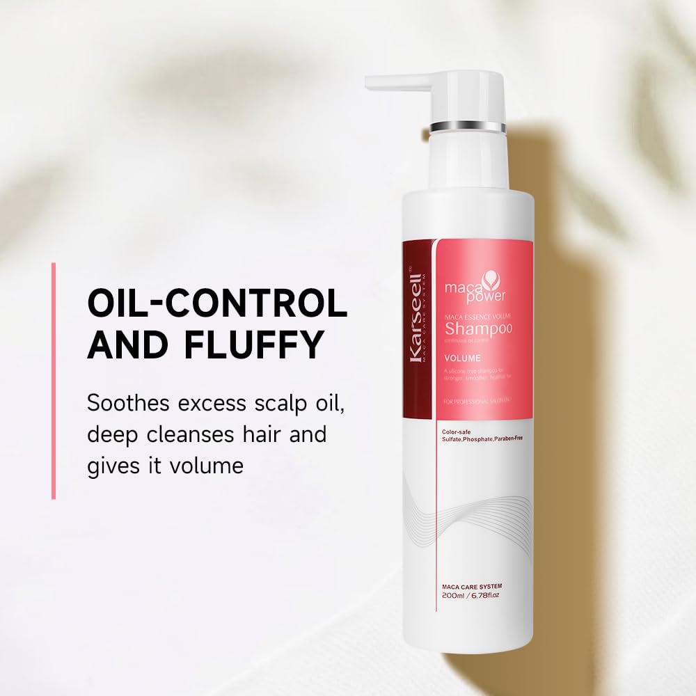 Foto 6 | Champú Karseell Maca Power Volume 200 Ml Para Cabello Fino - Venta Internacional.