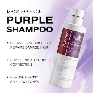 Foto 3 | Champú Karseell Maca Power Purple Neutraliza El Latón, 500 Ml - Venta Internacional.