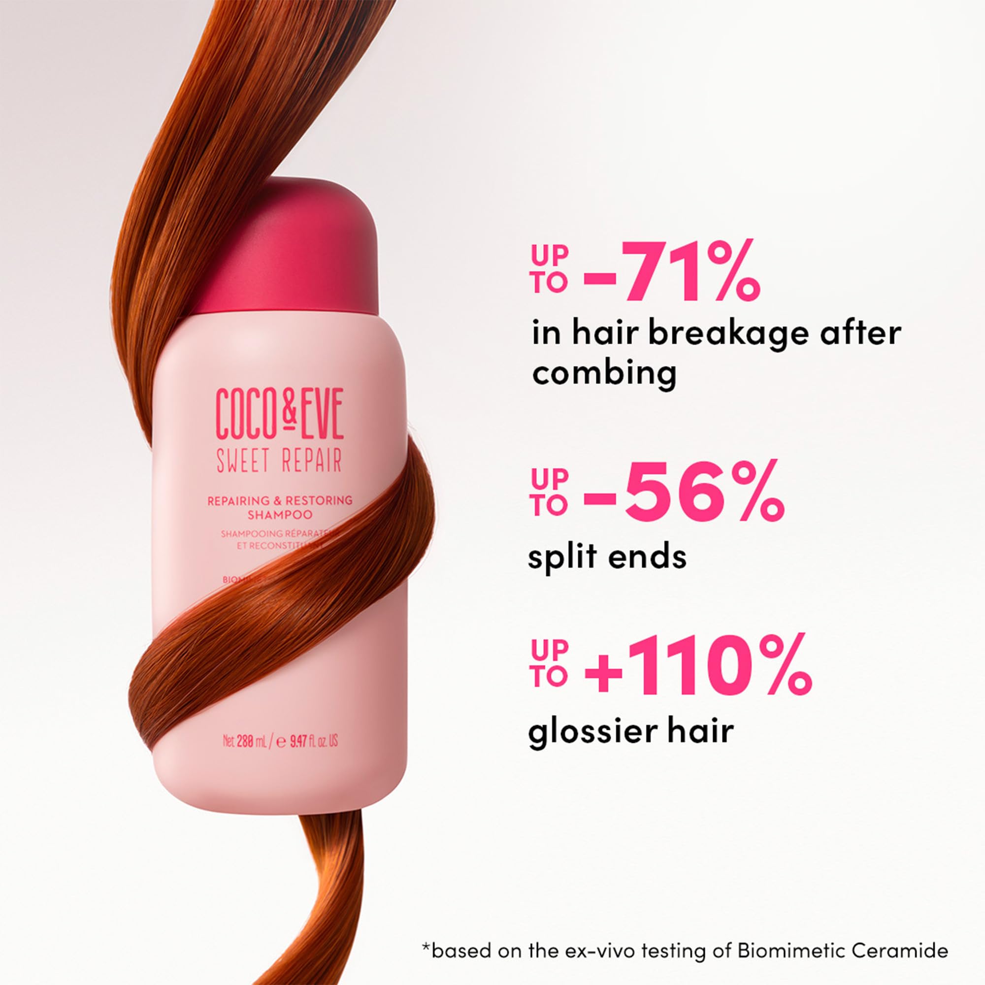 Foto 3 | Champú Coco & Eve Sweet Repair Para Cabello Dañado 280 Ml - Venta Internacional.