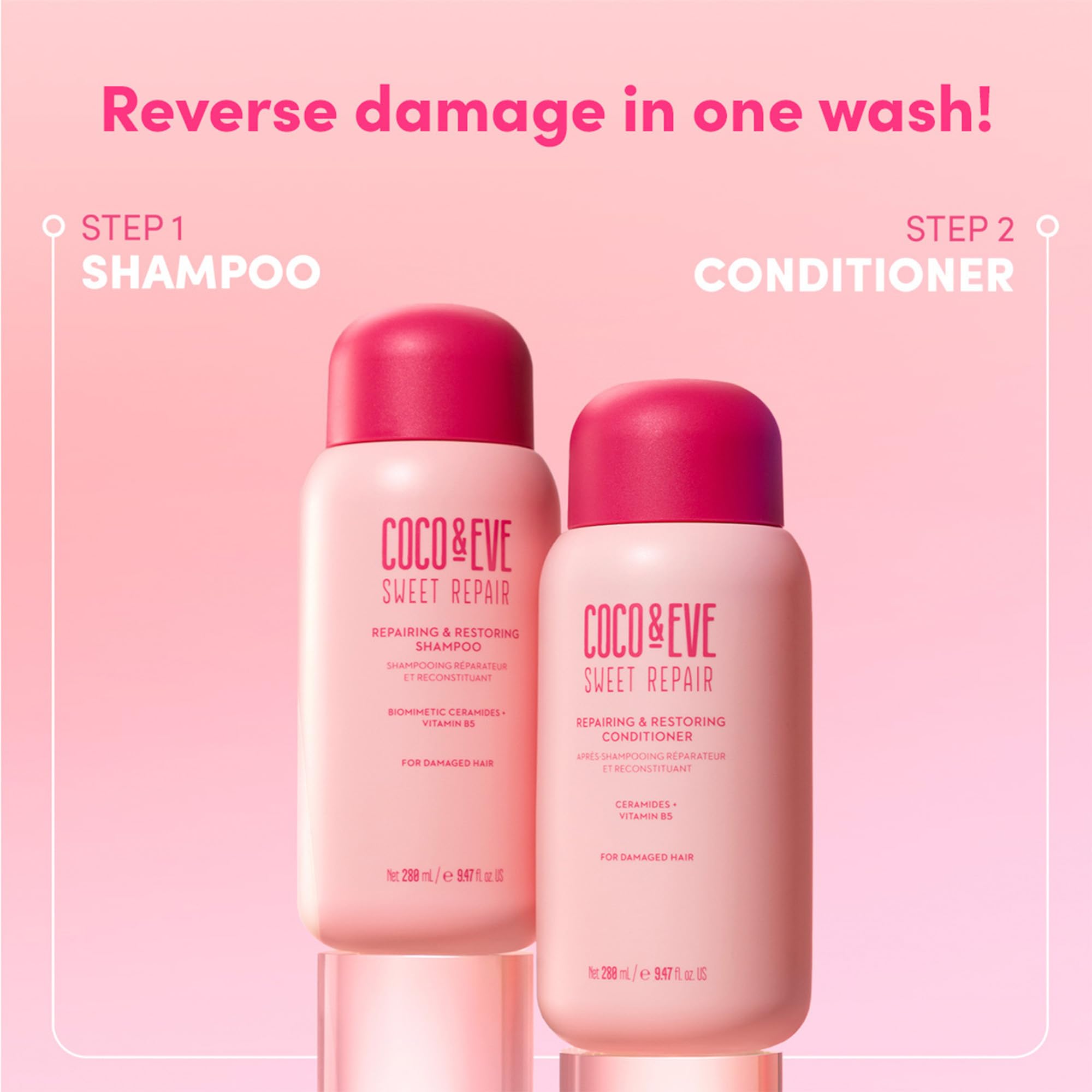 Foto 5 | Champú Coco & Eve Sweet Repair Para Cabello Dañado 280 Ml - Venta Internacional.