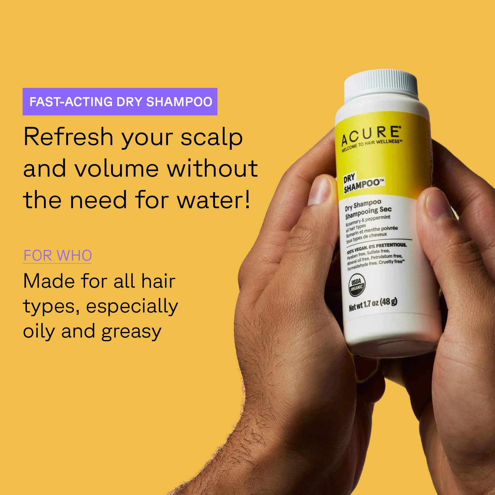 Foto 3 pulgar | Shampoo Dry Acure 48 g-Venta Internacional