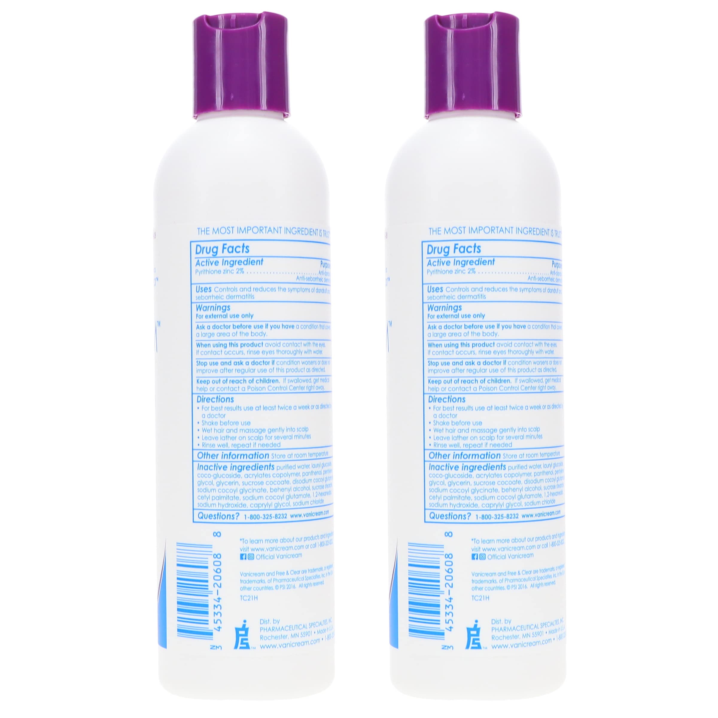 Foto 3 | Champú Anticaspa Medicinal Vanicream 240 Ml (paquete De 2) - Venta Internacional.