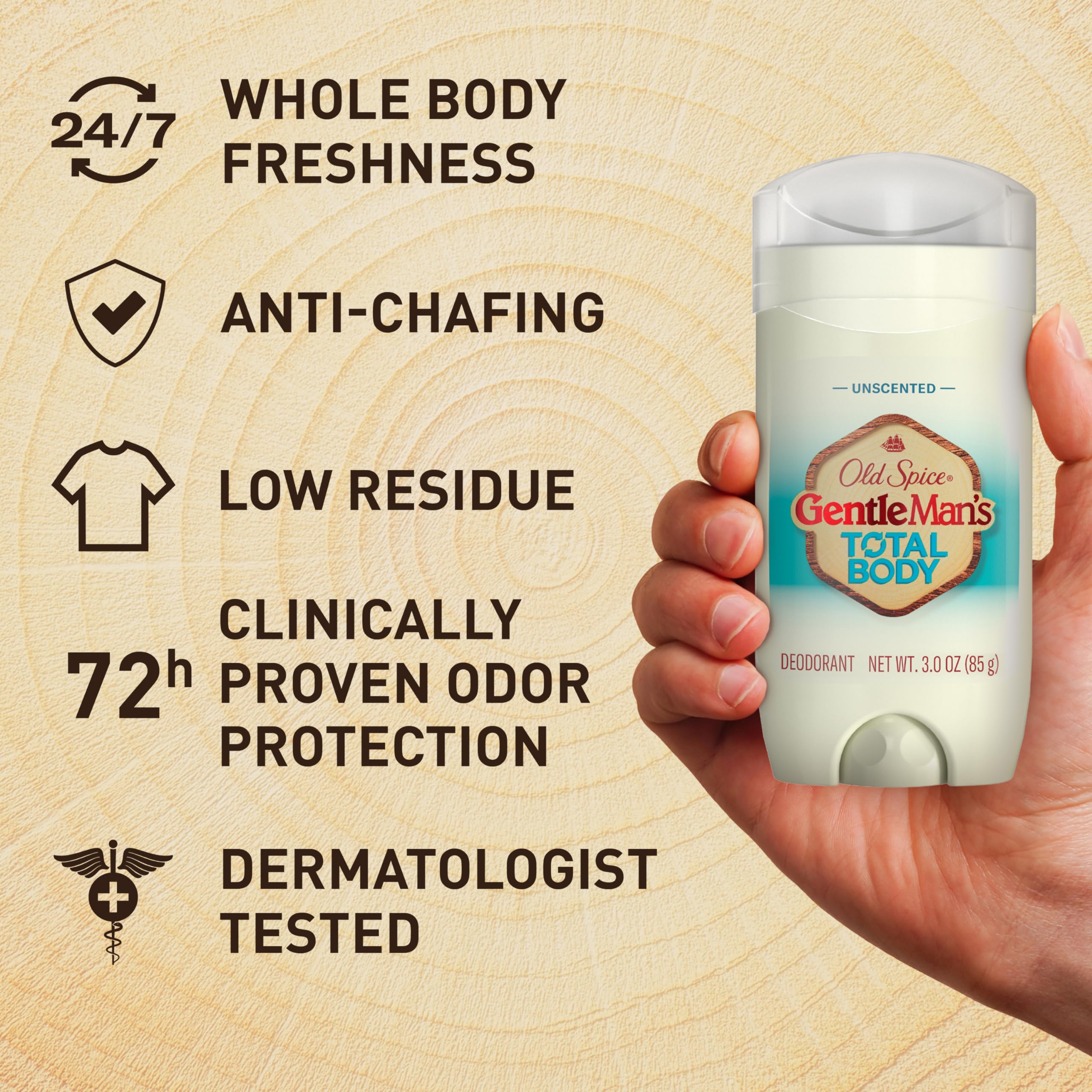 Foto 4 pulgar | Desodorante En Barra Old Spice Para Todo El Cuerpo Para Hombre, 90 Ml, Sin Perfume - Venta Internacional.