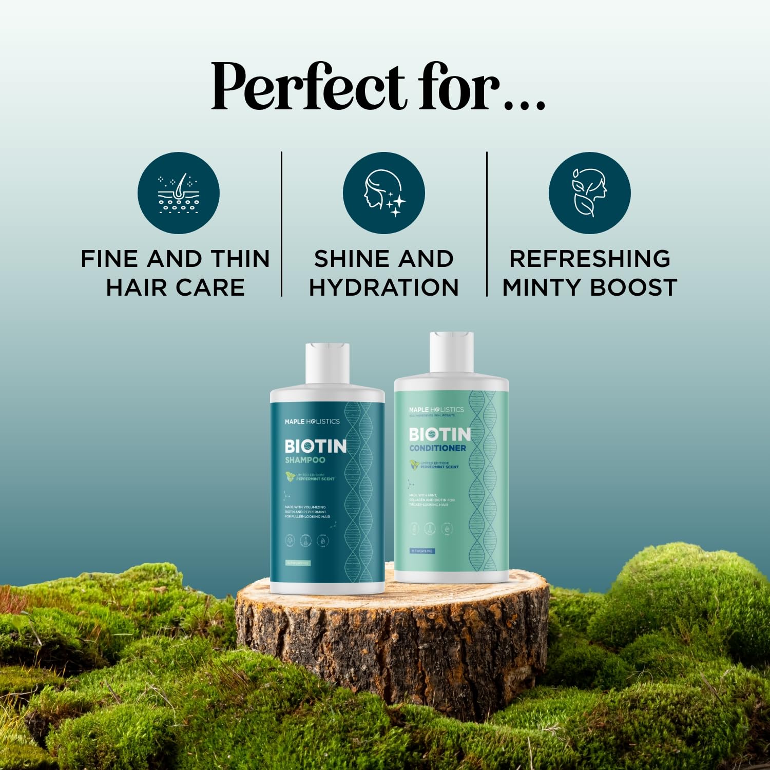 Foto 2 | Set De Champú Y Acondicionador Maple Holistics Volumizing - Venta Internacional.