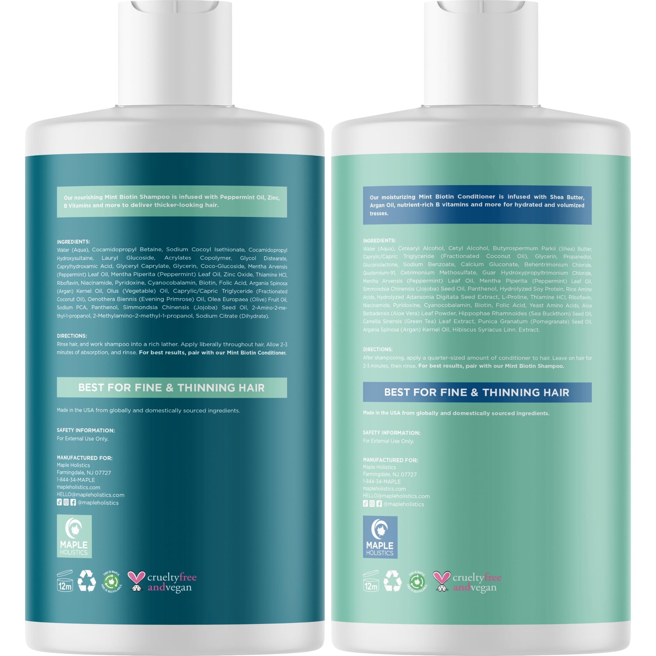 Foto 5 pulgar | Set De Champú Y Acondicionador Maple Holistics Volumizing - Venta Internacional.