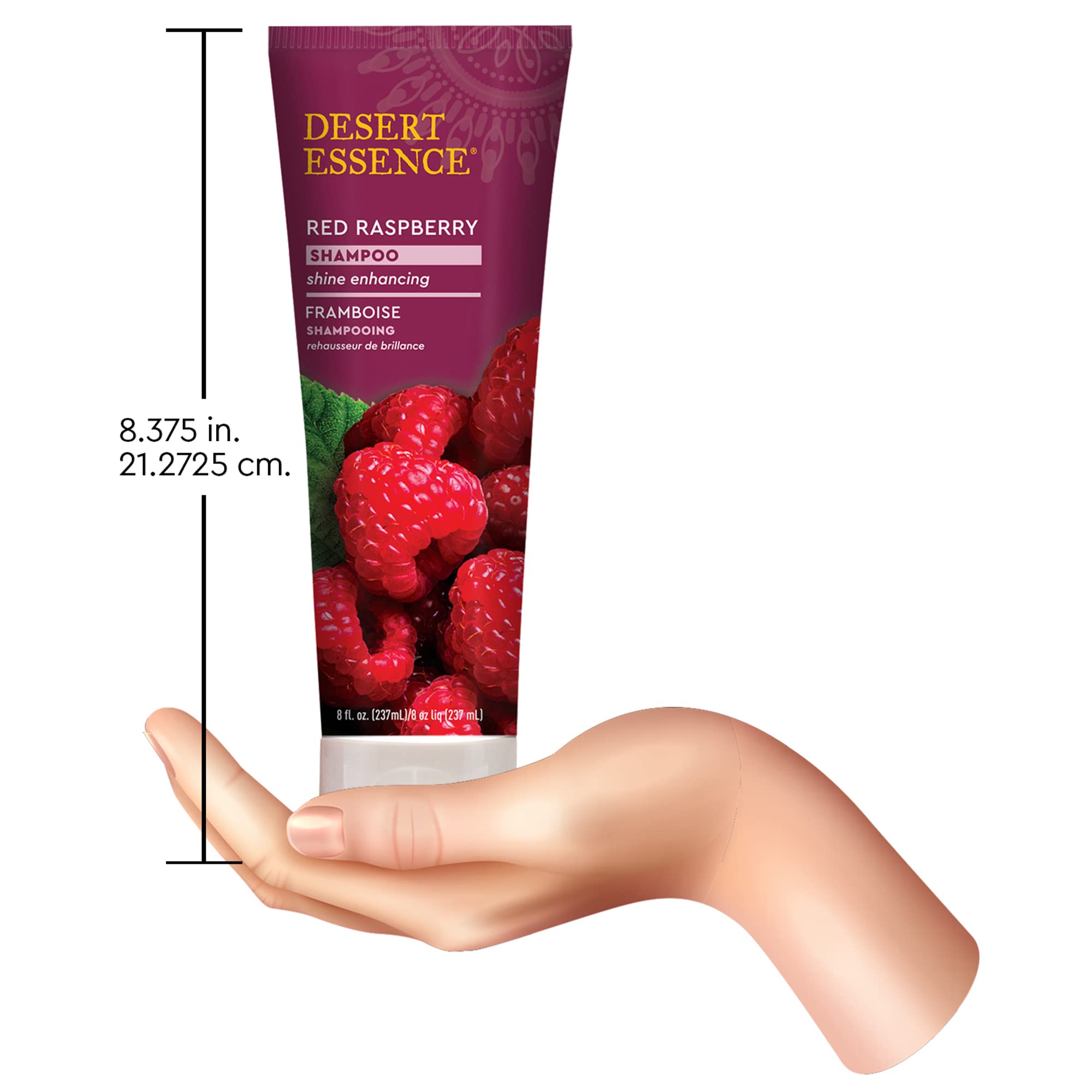 Foto 8 pulgar | Champú Desert Essence De Frambuesa Roja, 240 Ml, Brillo Y Brillo - Venta Internacional.