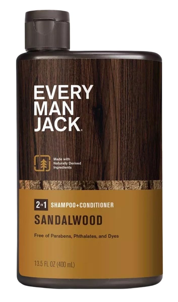 Foto 2 pulgar | Champú 2 En 1 Every Man Jack Sandalwood, 400 Ml (paquete De 2) - Venta Internacional.