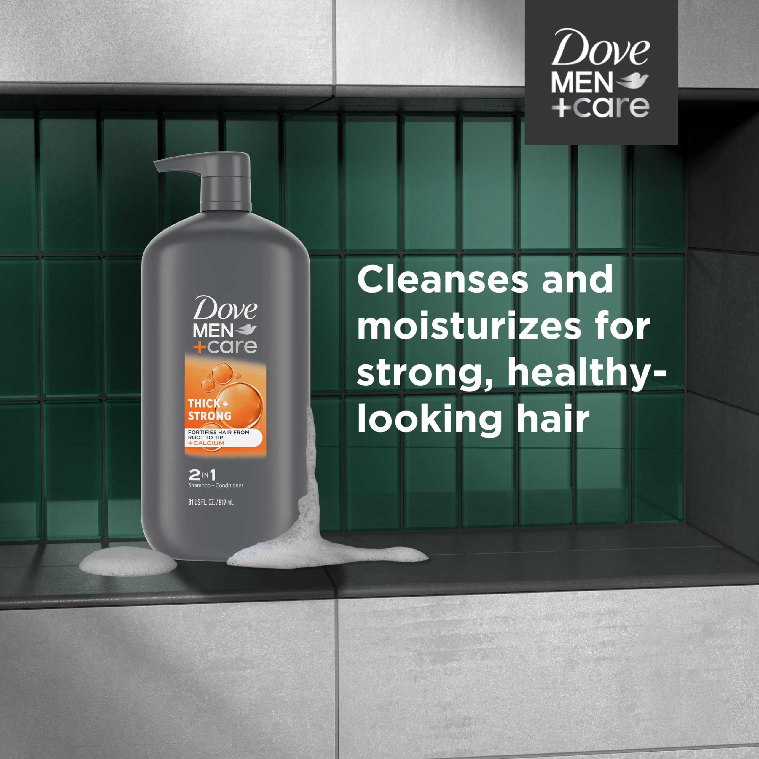 Foto 4 pulgar | Champú Y Acondicionador Dove Men + Care Thick + Strong 900 Ml - Venta Internacional.