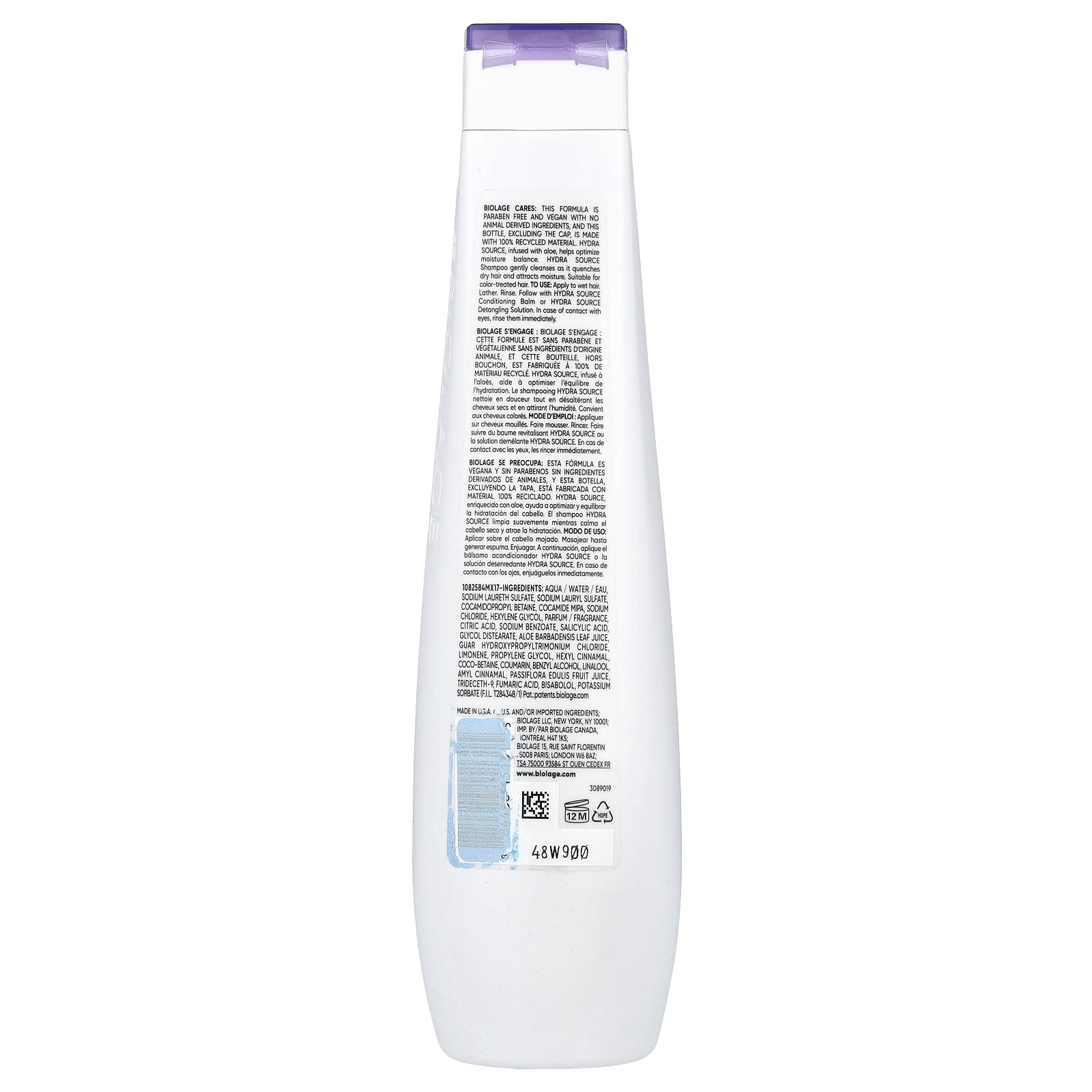 Foto 3 pulgar | Champú Biolage Hydra Source Para Cabello Seco 400 Ml - Venta Internacional.