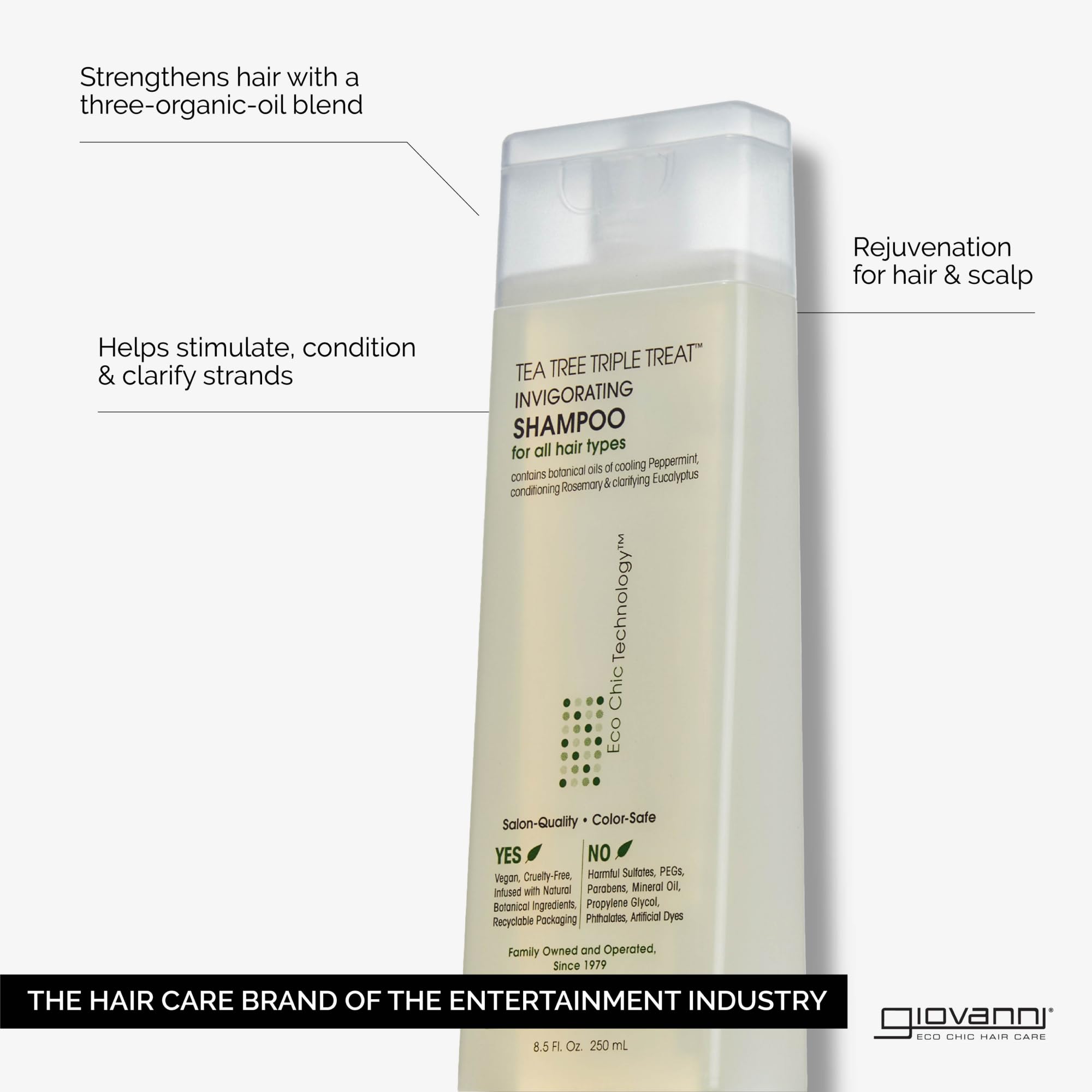 Foto 3 pulgar | Shampoo Giovanni Tea Tree Triple Treat 60 Ml - Venta Internacional