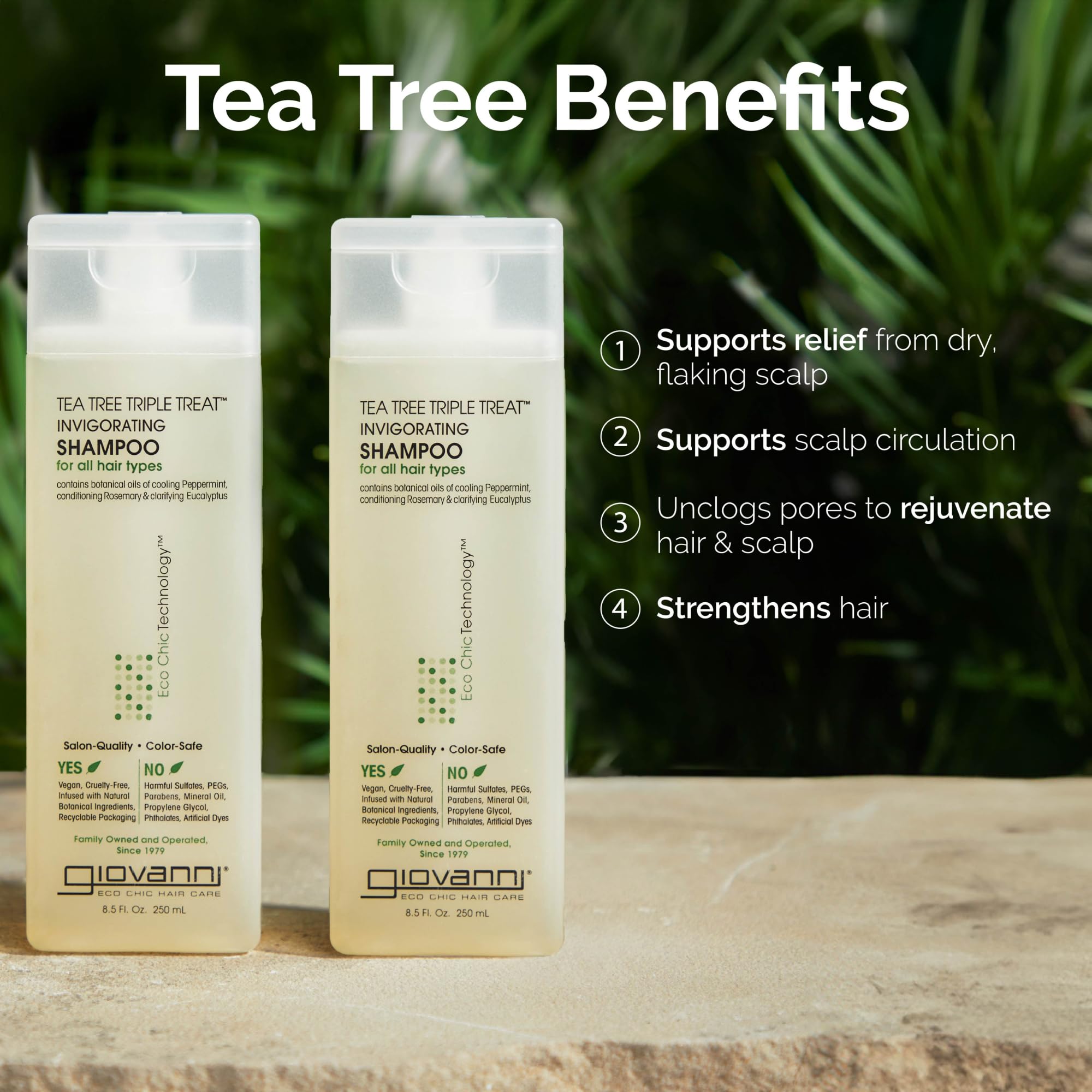 Foto 6 pulgar | Shampoo Giovanni Tea Tree Triple Treat 60 Ml - Venta Internacional