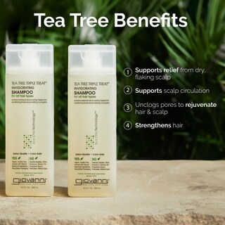 Foto 5 | Shampoo Giovanni Tea Tree Triple Treat 60 Ml - Venta Internacional