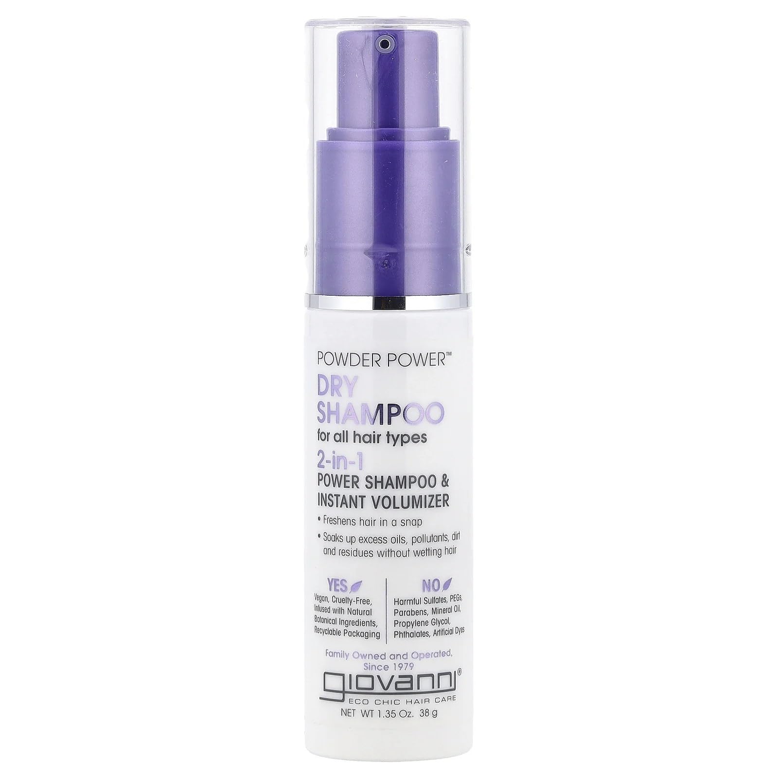 Shampoo en Seco Giovanni Power Dry 38 g - Venta Internacional