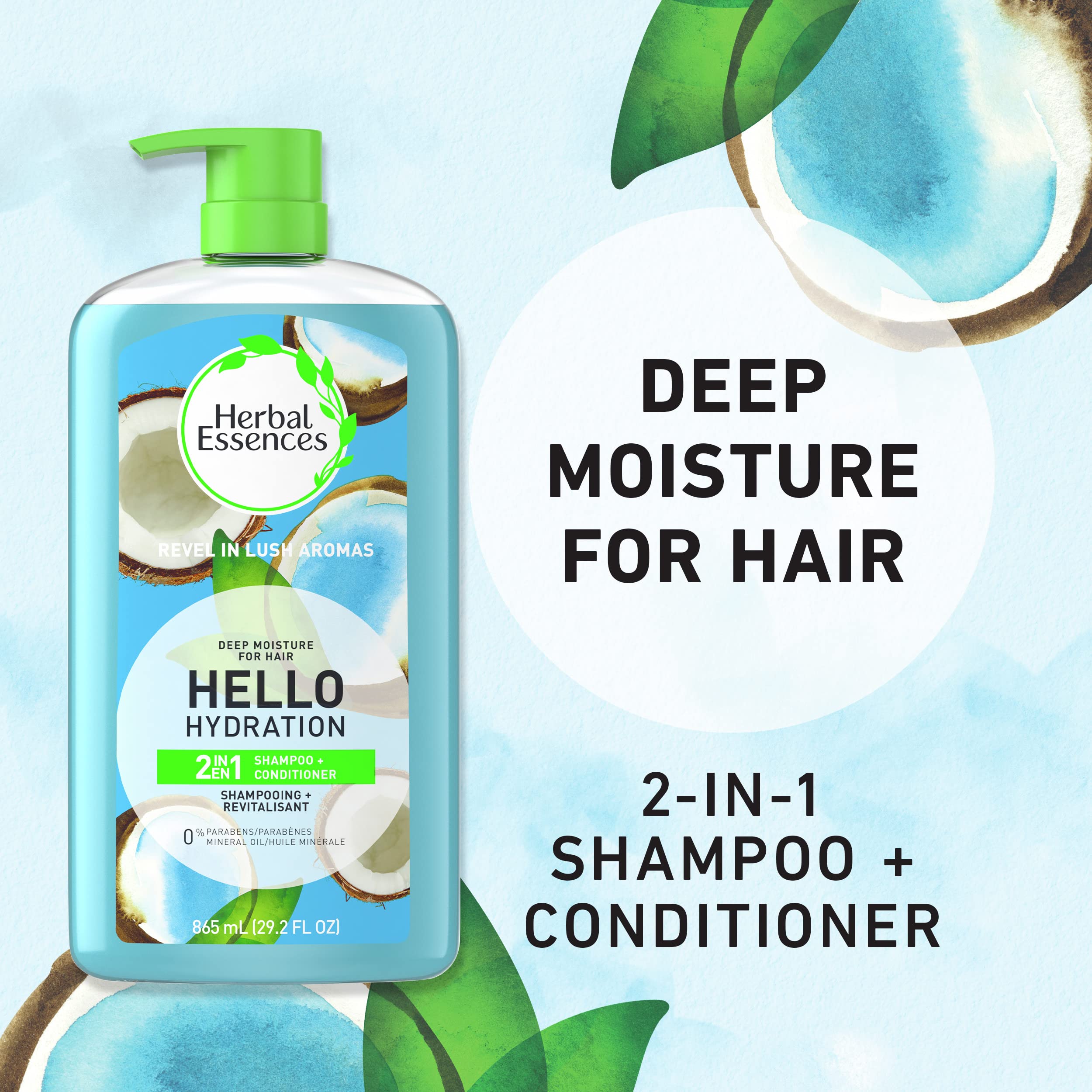 Foto 2 | Champú Acondicionador Herbal Essences Hello Hydration 860 Ml - Venta Internacional.