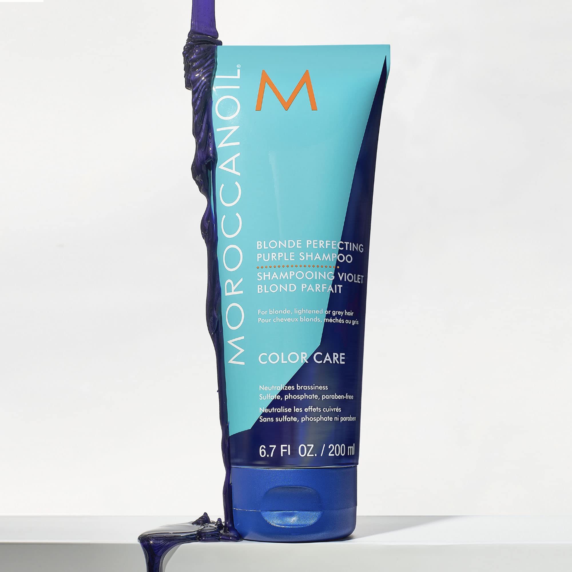 Foto 7 | Champú Moroccanoil Blonde Perfecting Purple 200 Ml - Venta Internacional.