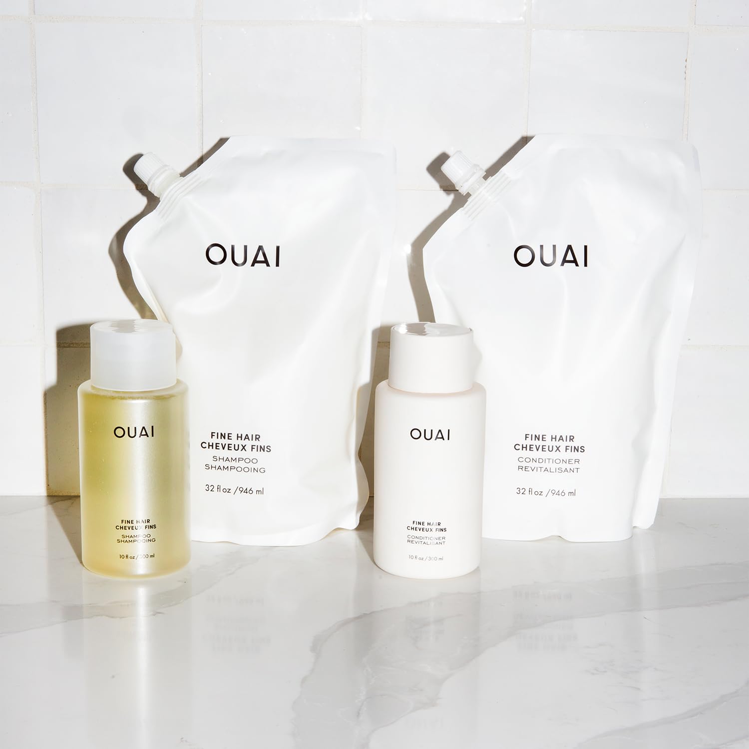 Foto 6 pulgar | Champú Ouai Fine Voluminizing Con Queratina, Biotina Y Aceite De Semillas De Chía - Venta Internacional.