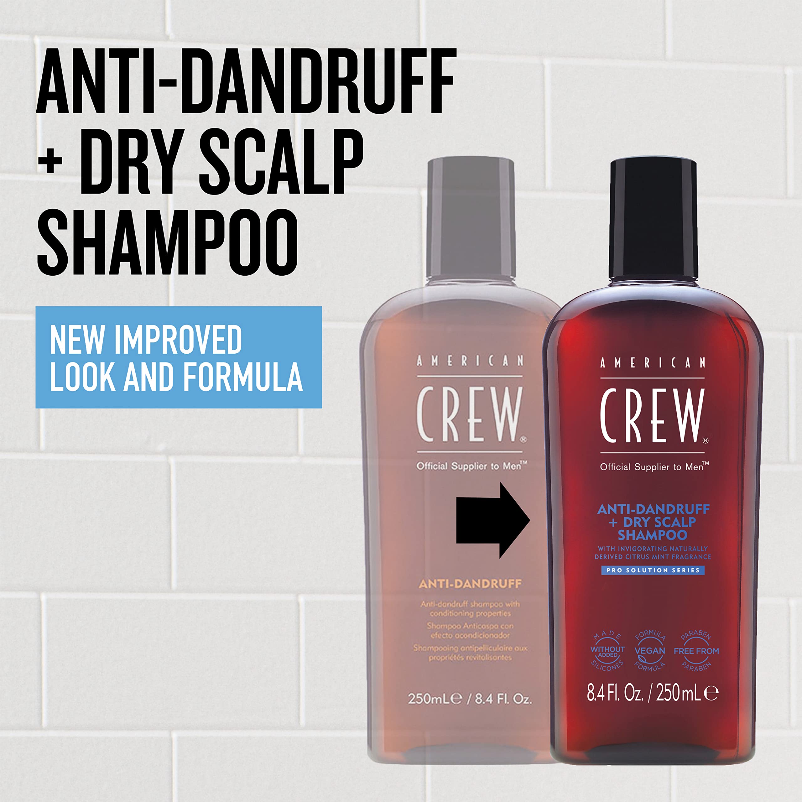 Foto 2 | Champú American Crew Anti-dandruff + Dry Scalp 250 Ml Para Hombre - Venta Internacional.
