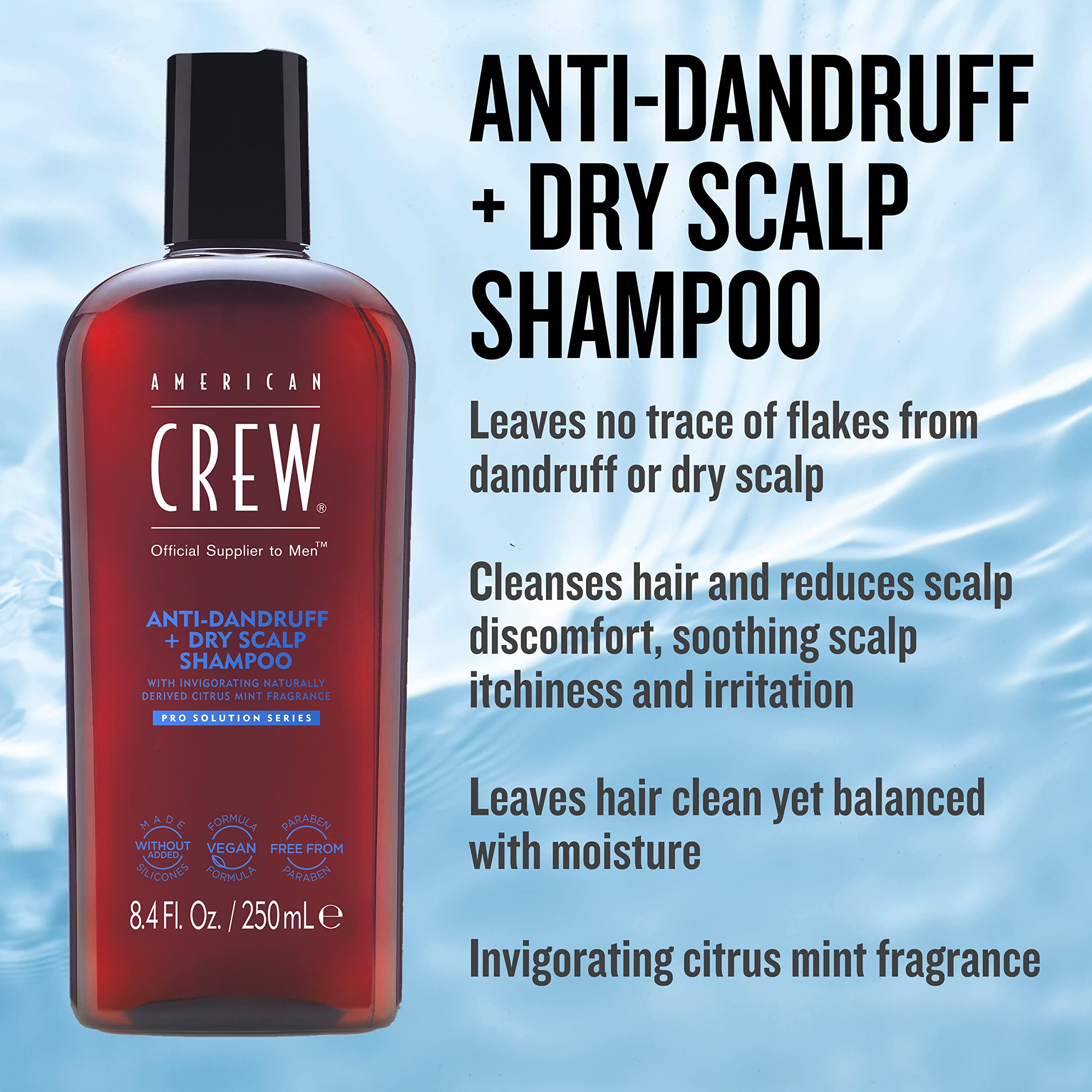 Foto 4 pulgar | Champú American Crew Anti-dandruff + Dry Scalp 250 Ml Para Hombre - Venta Internacional.
