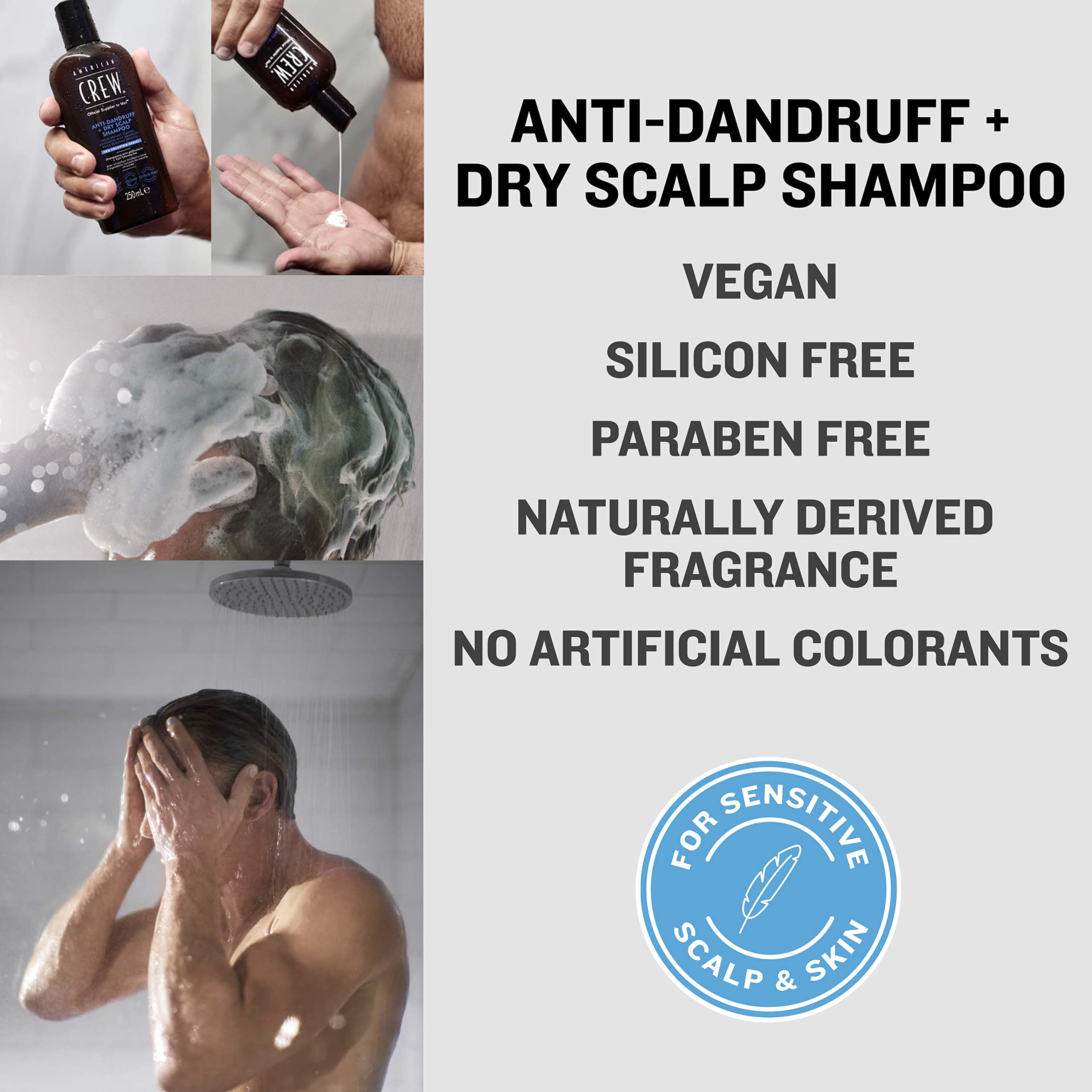 Foto 4 | Champú American Crew Anti-dandruff + Dry Scalp 250 Ml Para Hombre - Venta Internacional.