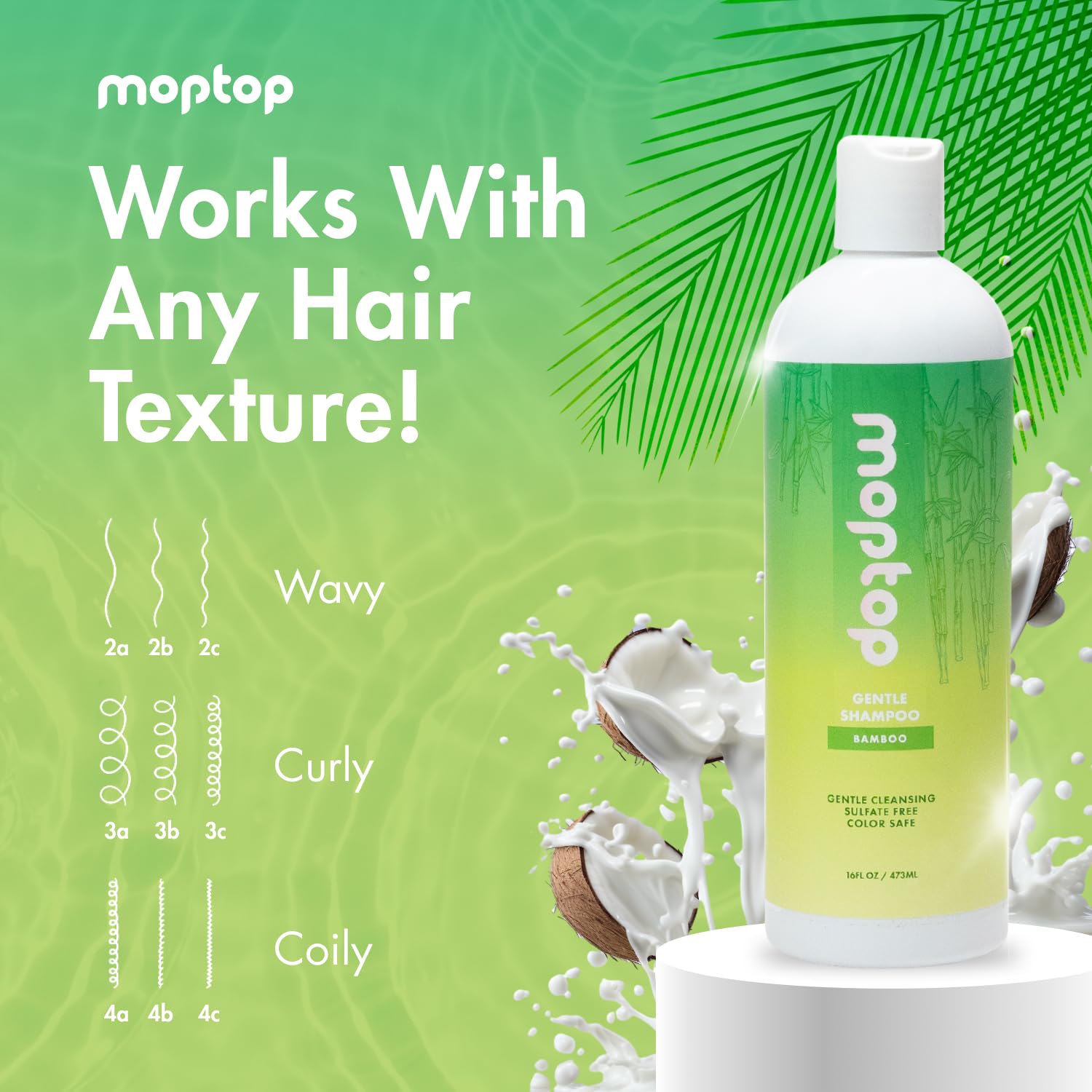 Foto 3 | Limpiador De Cabello Shampoo Moptop Gentle Color Safe, 240 Ml - Venta Internacional.
