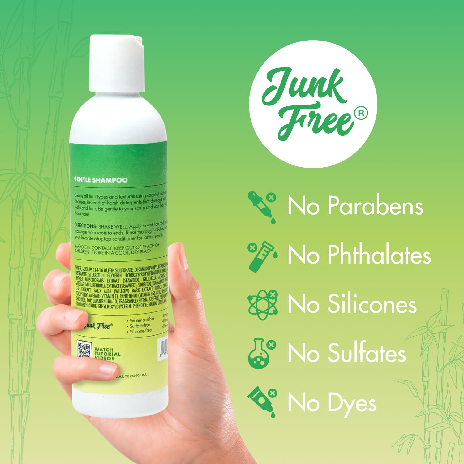 Foto 8 pulgar | Limpiador De Cabello Shampoo Moptop Gentle Color Safe, 240 Ml - Venta Internacional.