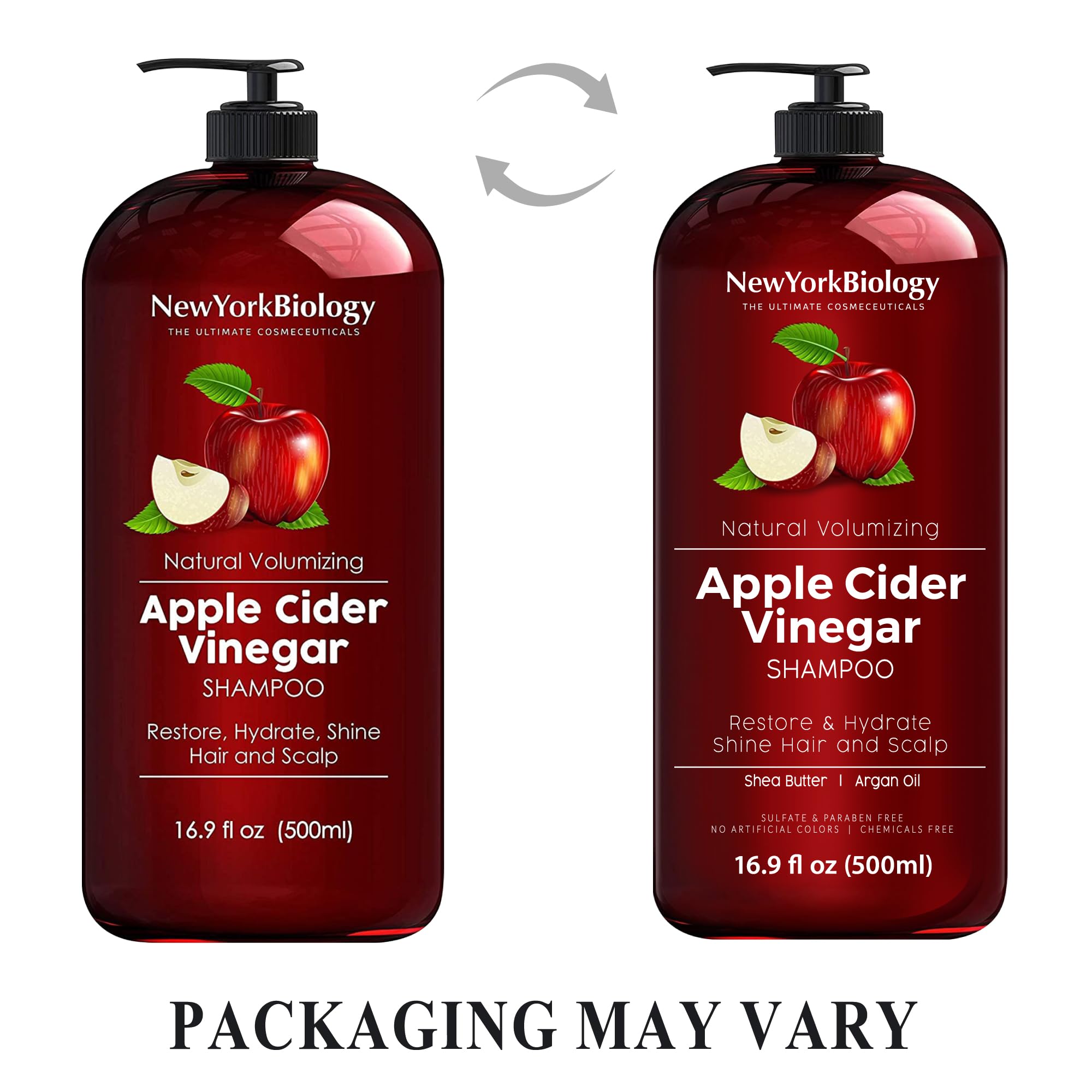 Foto 4 pulgar | Champú New York Biology Con Vinagre De Sidra De Manzana, 500 Ml - Venta Internacional.