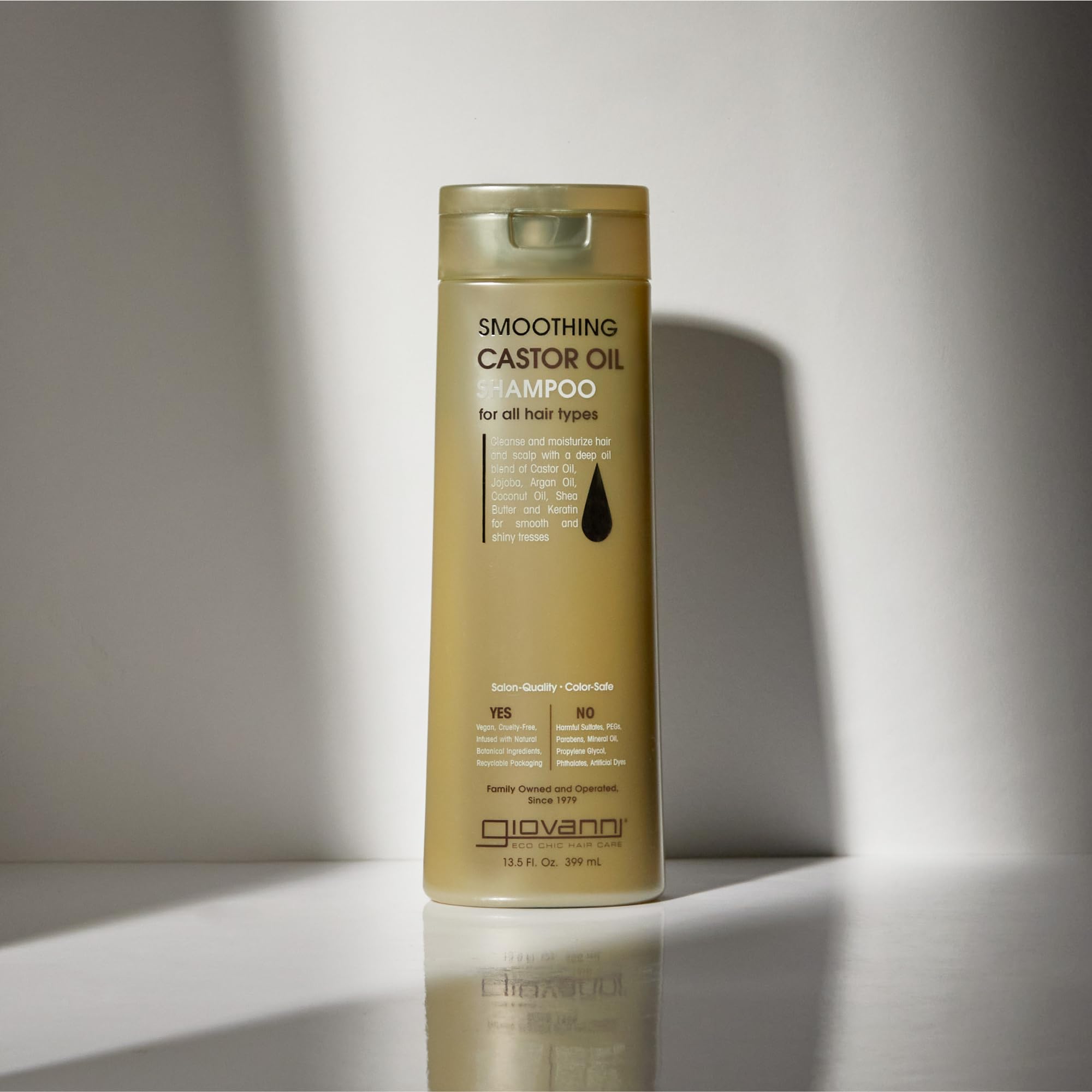 Foto 3 pulgar | Champú Giovanni Aceite De Ricino Suavizante Para Todo Tipo De Cabello, 400 Ml - Venta Internacional.