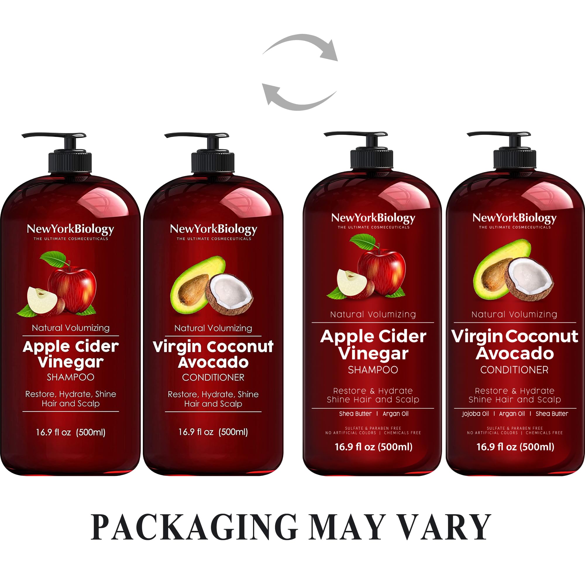 Foto 5 pulgar | Set De Champú Y Acondicionador New York Biology Con Vinagre De Sidra De Manzana - Venta Internacional.