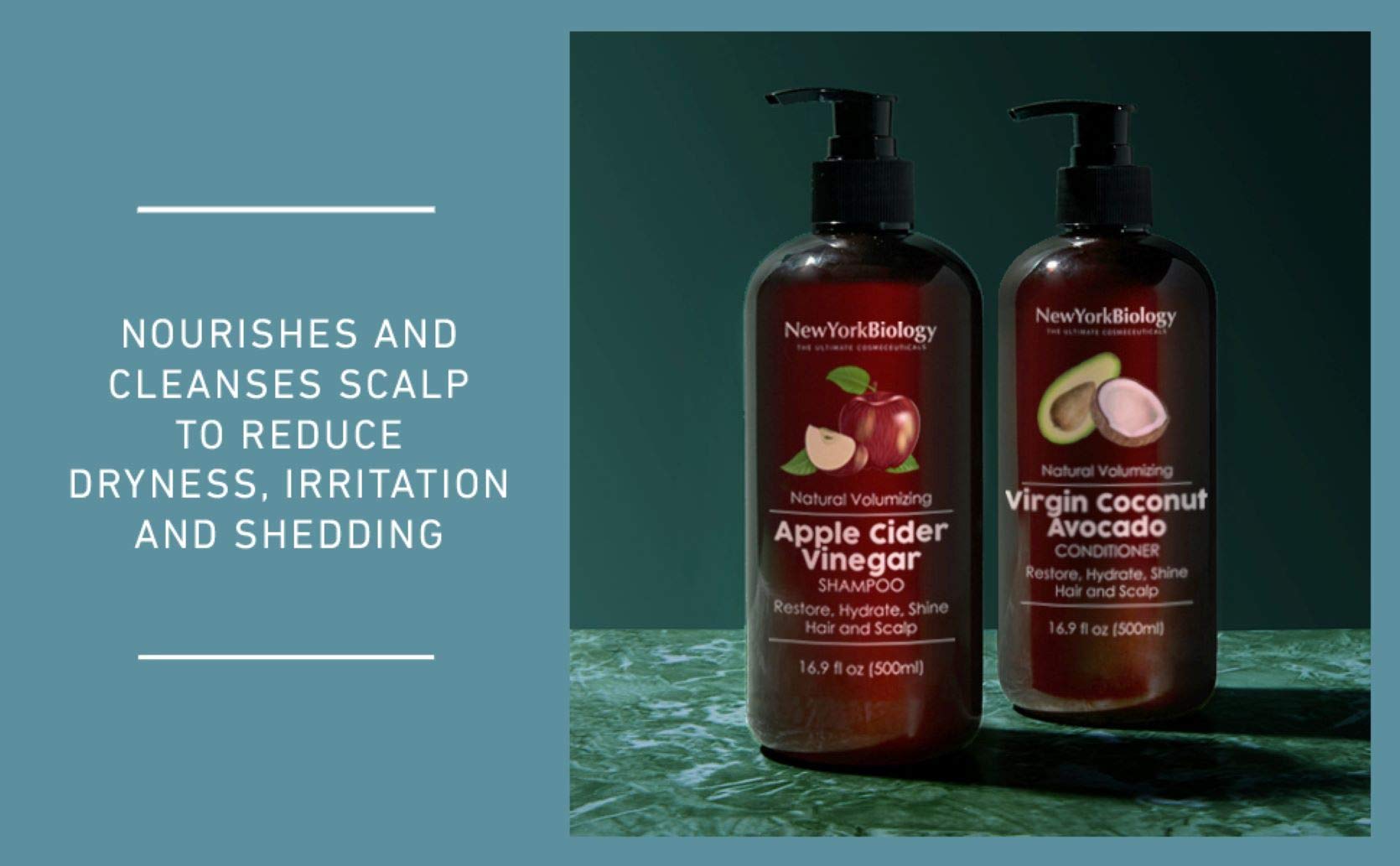 Foto 6 | Set De Champú Y Acondicionador New York Biology Con Vinagre De Sidra De Manzana - Venta Internacional.