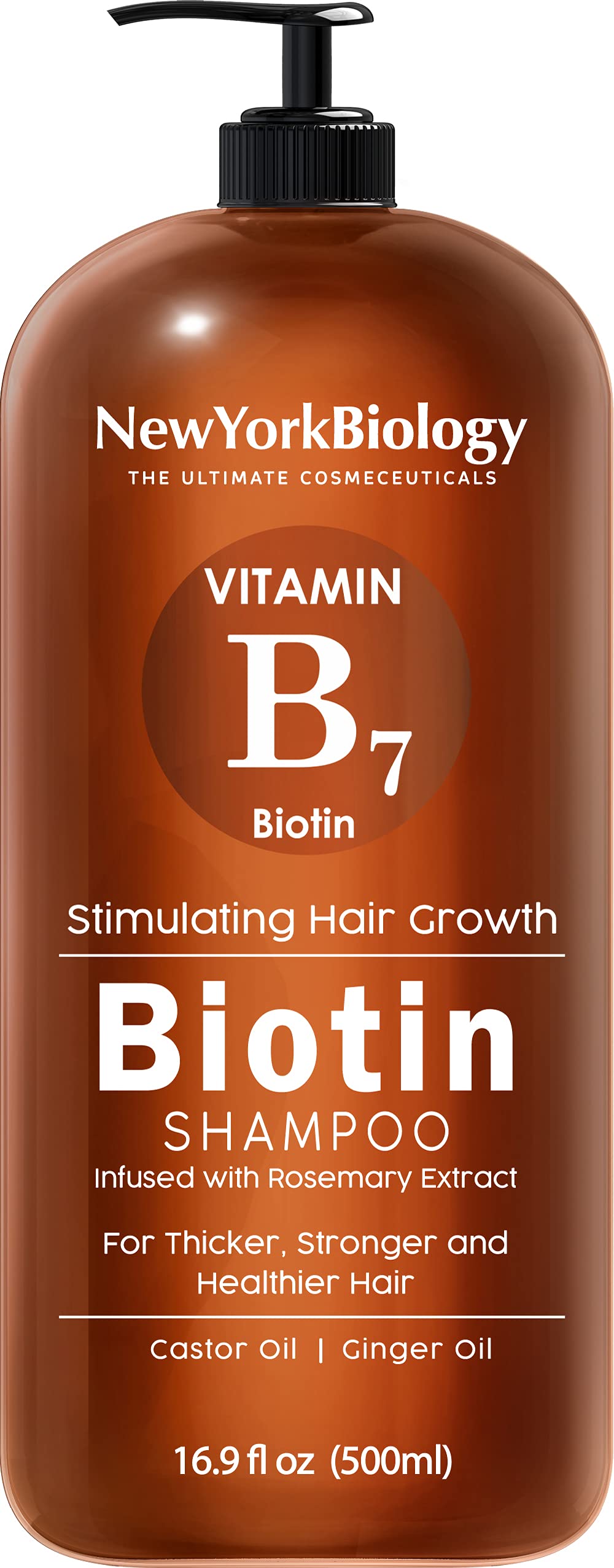 Foto 2 pulgar | Champú New York Biology Biotina Para El Crecimiento Del Cabello, 500 Ml - Venta Internacional.