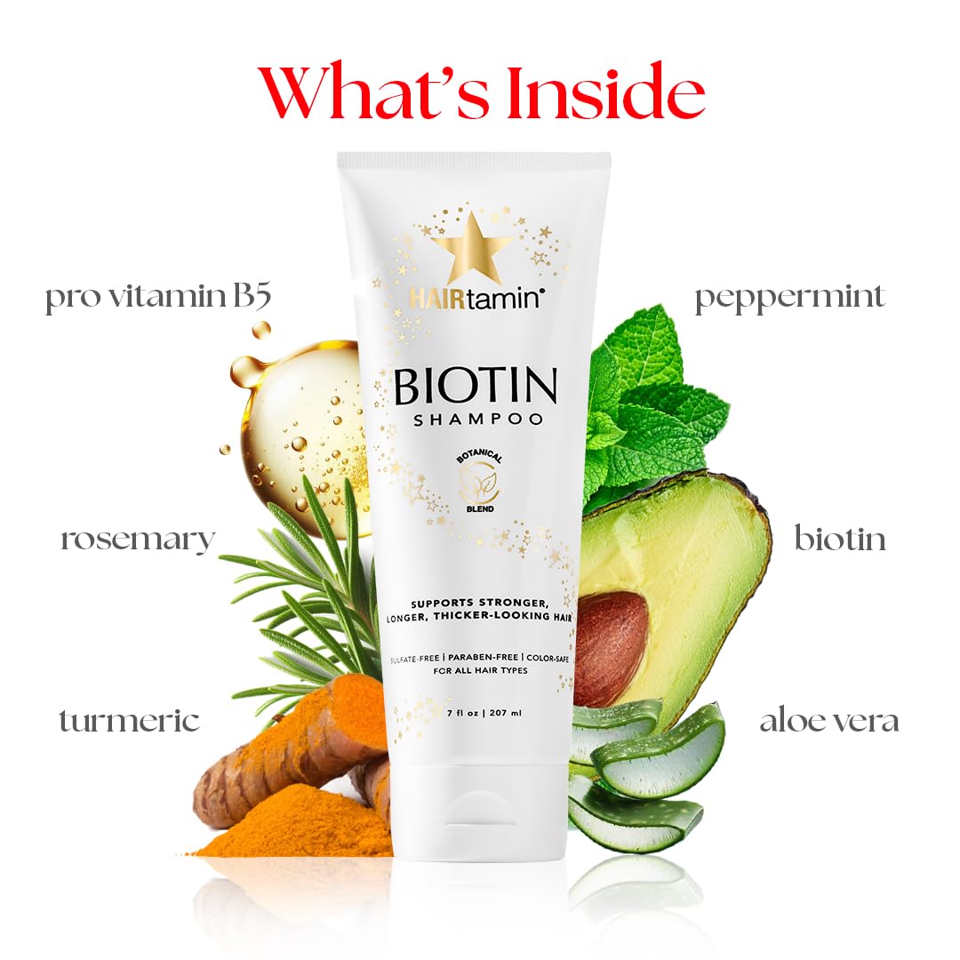 Foto 5 pulgar | Shampoo Hairtamin Biotin 240 Ml con Vitamina B5 - Venta Internacional