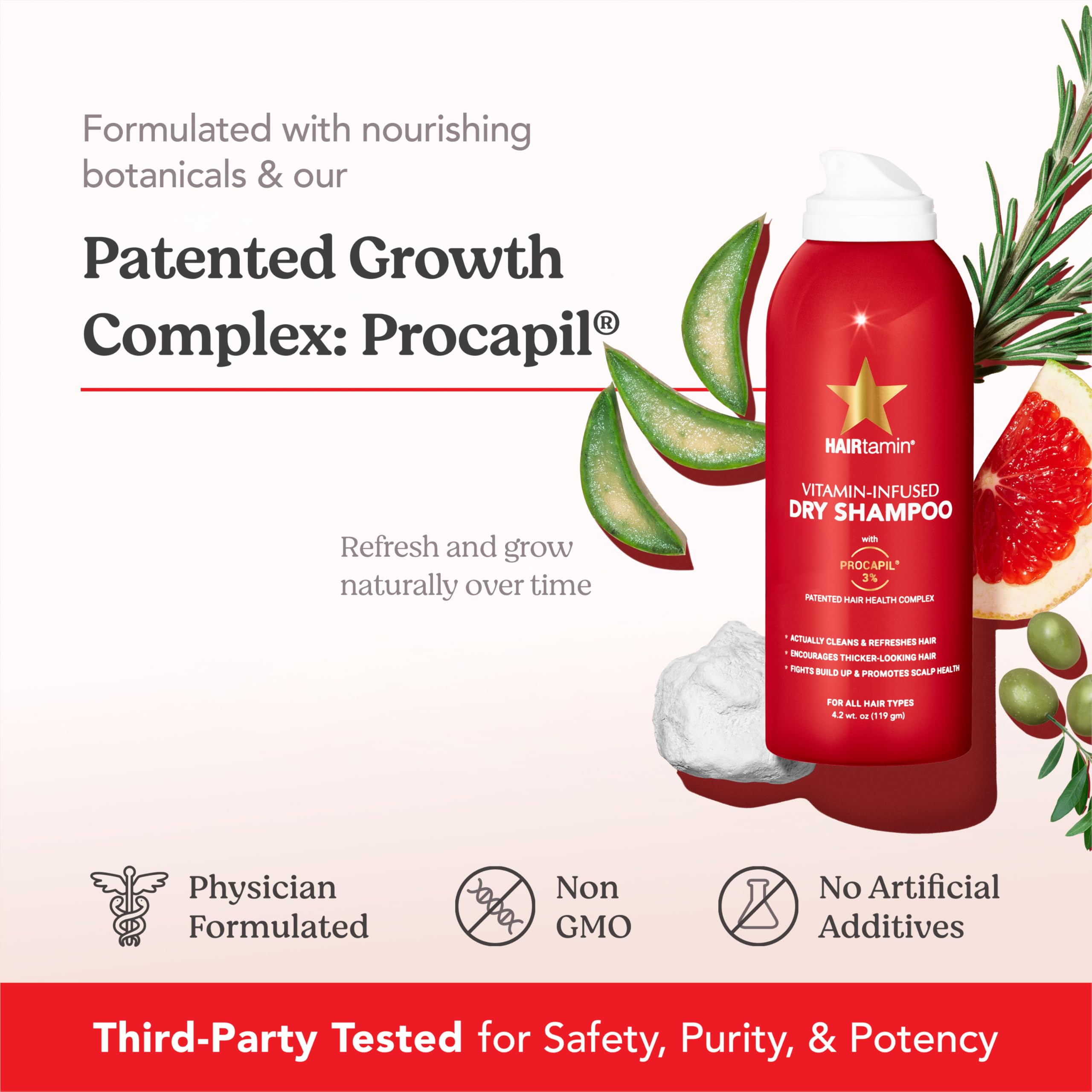 Foto 7 pulgar | Champú Seco Hairtamin Vitamin Infused Para Mujer, 150 Ml - Venta Internacional.