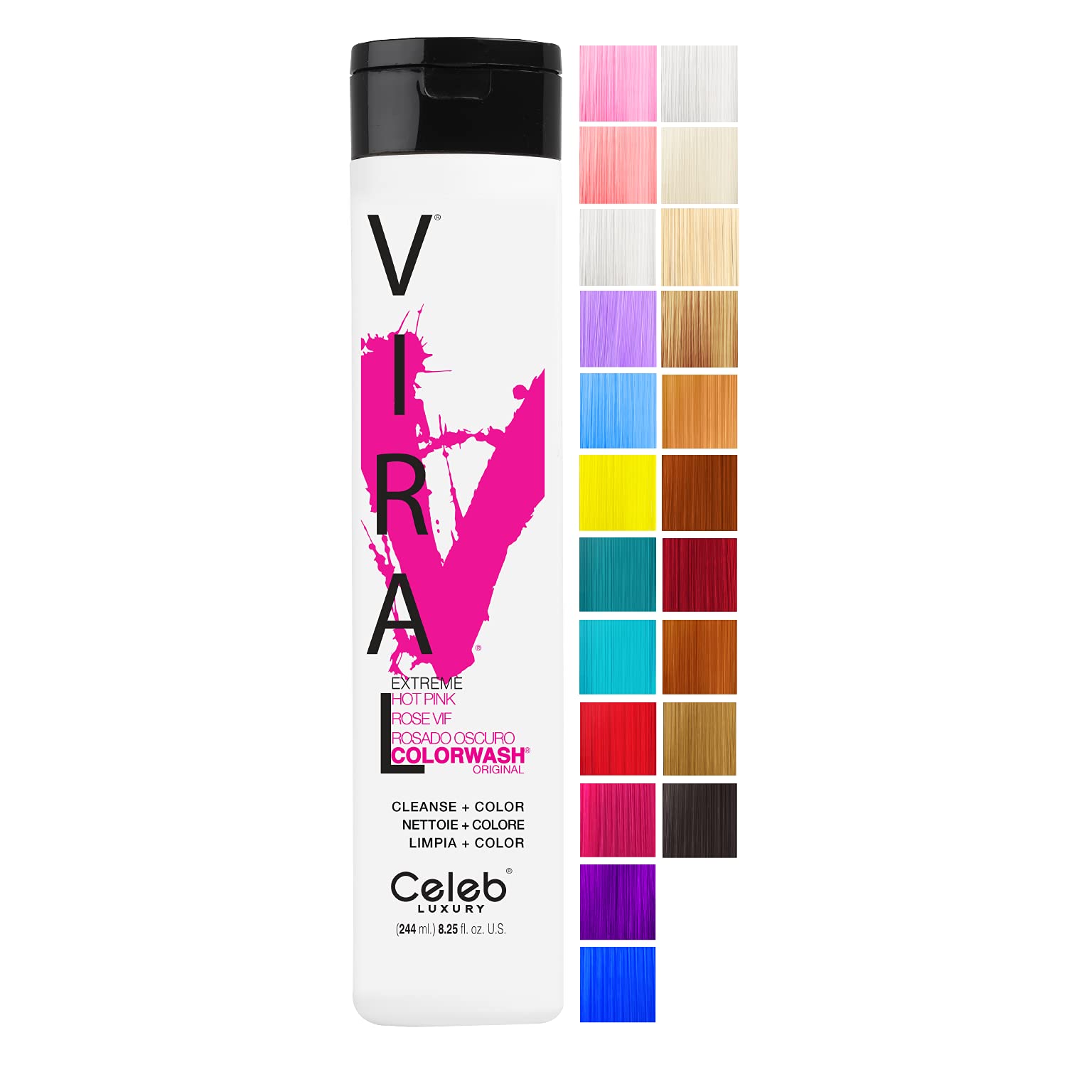 Foto 2 pulgar | Champú Depositador De Tintes Para El Cabello Celeb Luxury Viral Hot Pink - Venta Internacional.