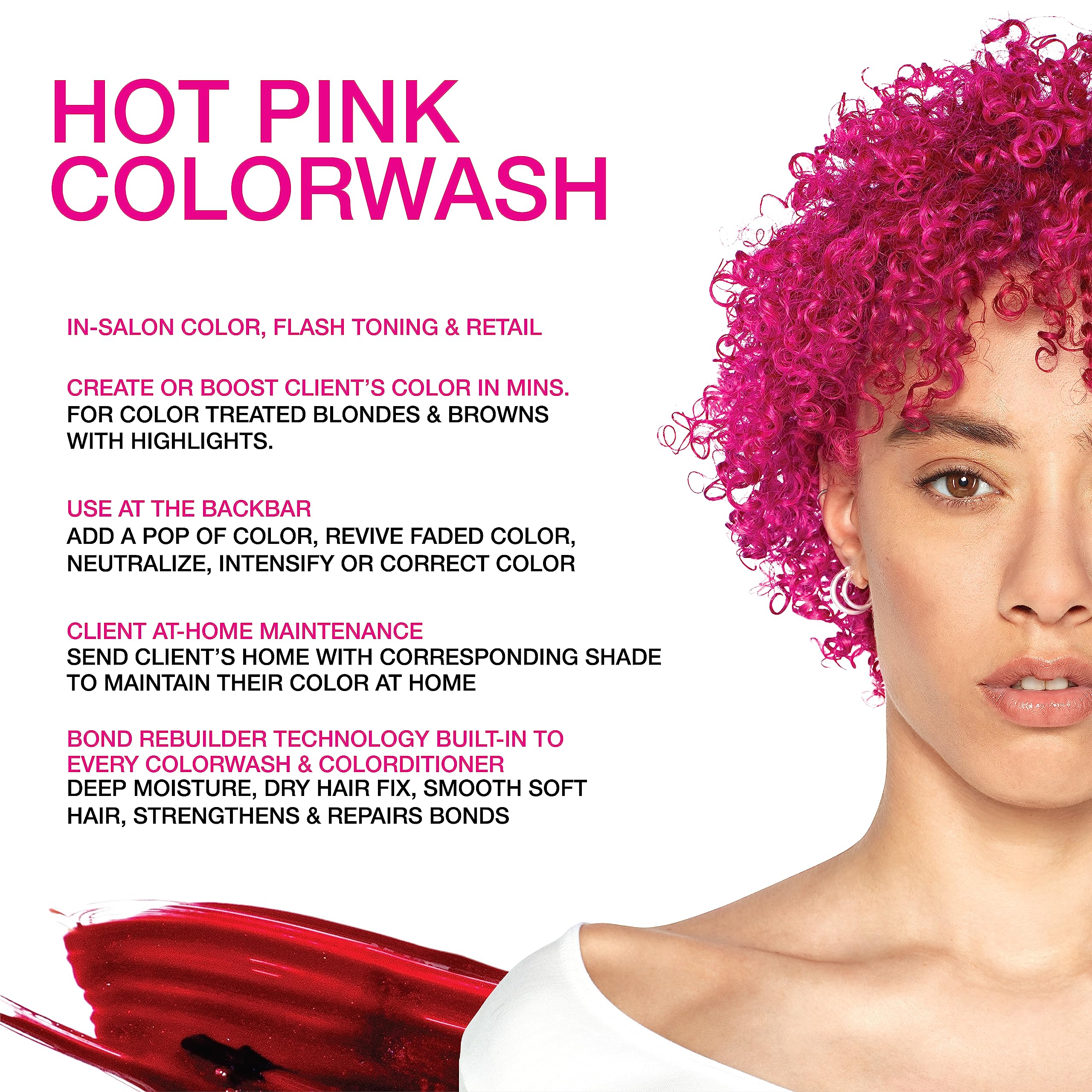 Foto 3 pulgar | Champú Depositador De Tintes Para El Cabello Celeb Luxury Viral Hot Pink - Venta Internacional.