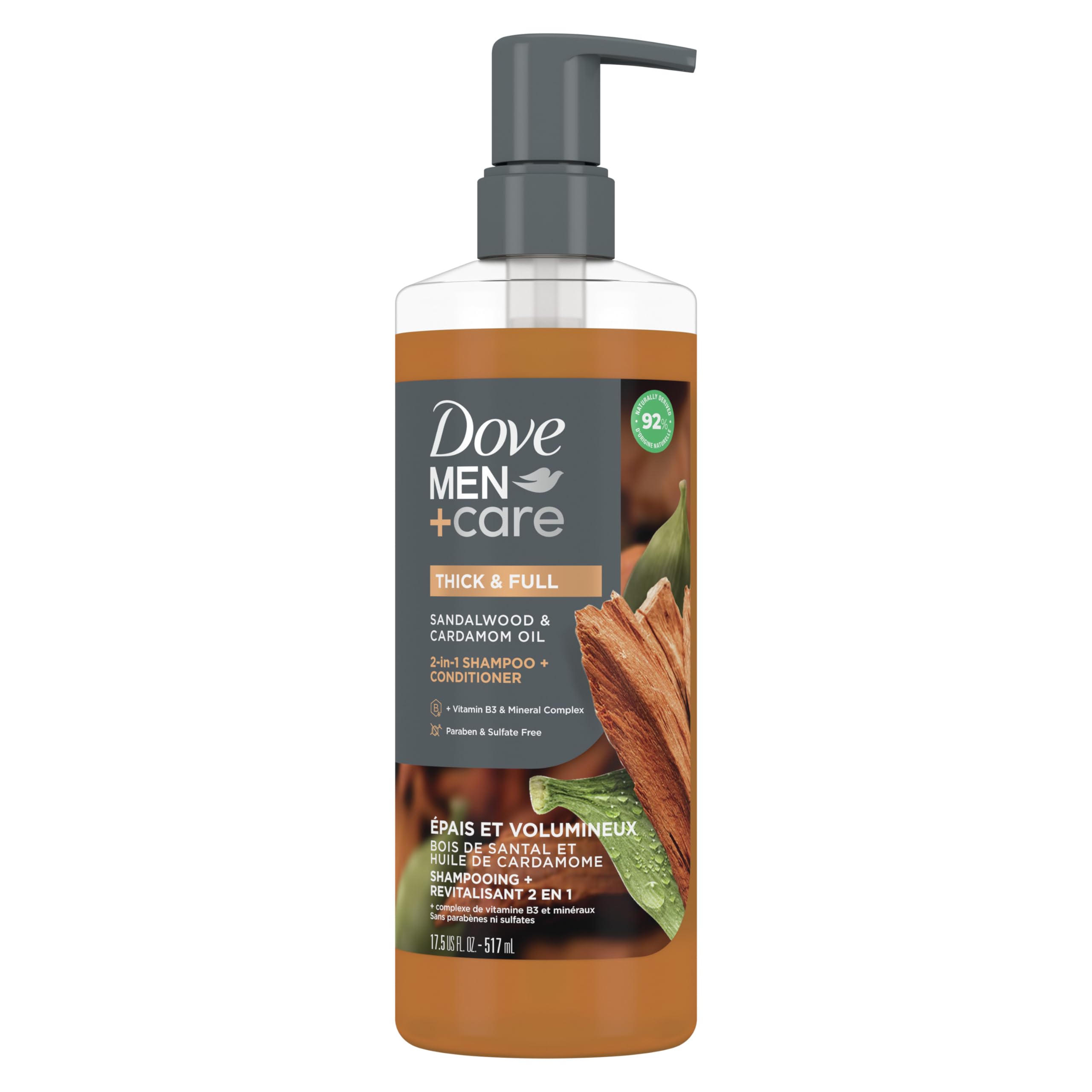 Foto 2 pulgar | Champú Y Acondicionador Dove Men+care Sandalwood 500 Ml - Venta Internacional.
