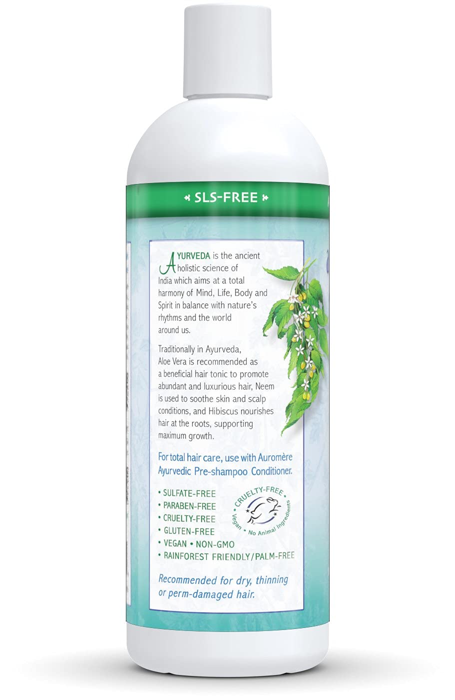 Foto 3 pulgar | Champú Auromere, Aloe Vera, Neem, Vegano, Crueldad, Sin Ogm, 480 Ml - Venta Internacional.