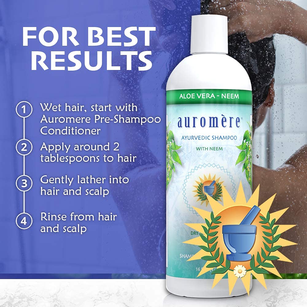 Foto 6 pulgar | Champú Auromere, Aloe Vera, Neem, Vegano, Crueldad, Sin Ogm, 480 Ml - Venta Internacional.