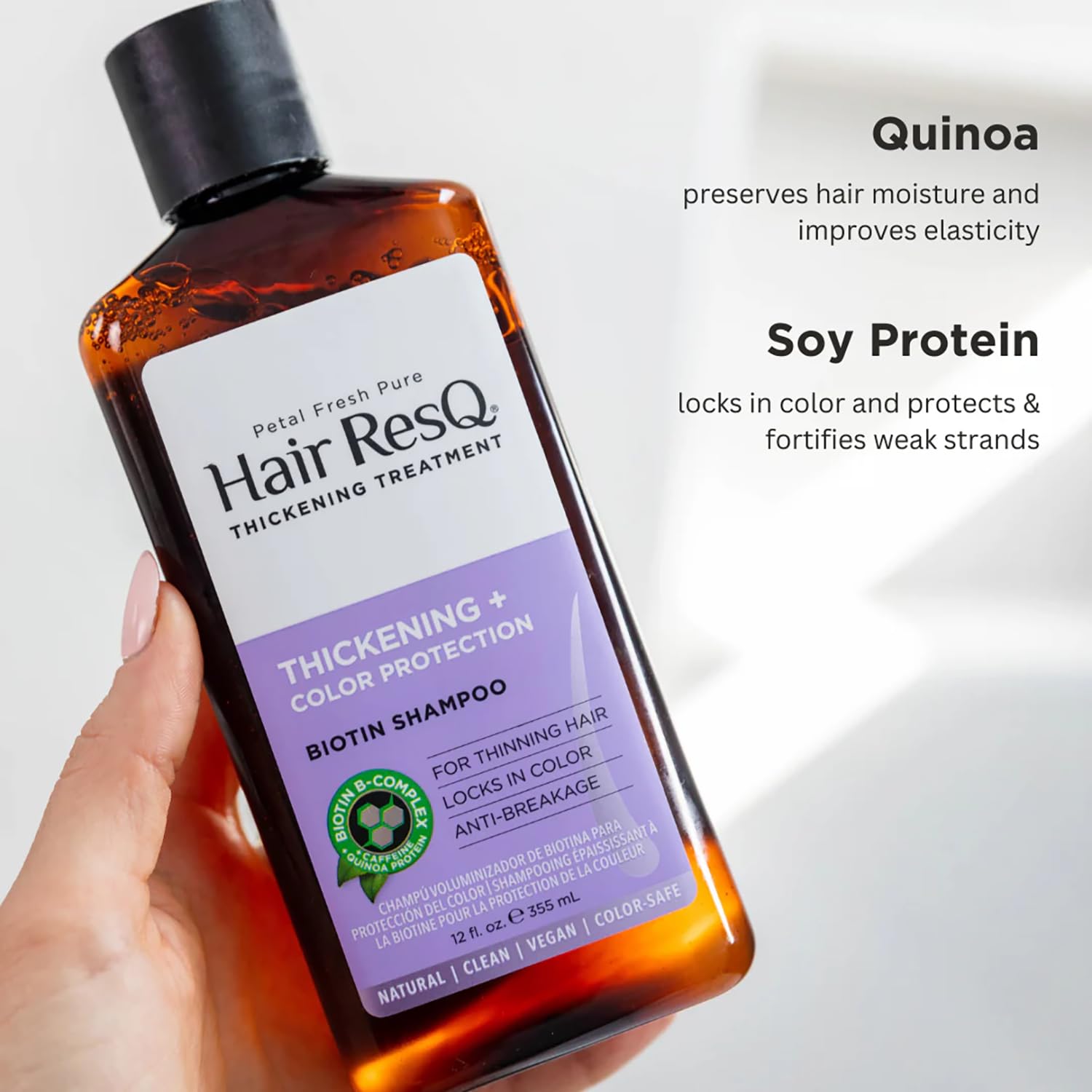 Foto 4 pulgar | Champú Petal Fresh Hair Resq Color Protection Biotina 355 Ml - Venta Internacional.