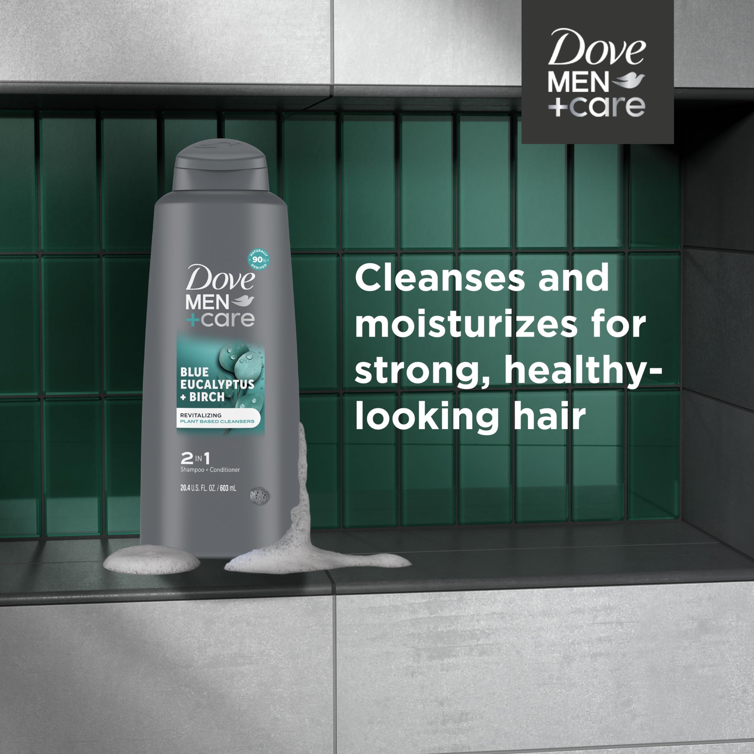 Foto 5 pulgar | Champú Y Acondicionador Dove Men + Care Eucalyptus + Birch 600 Ml - Venta Internacional.