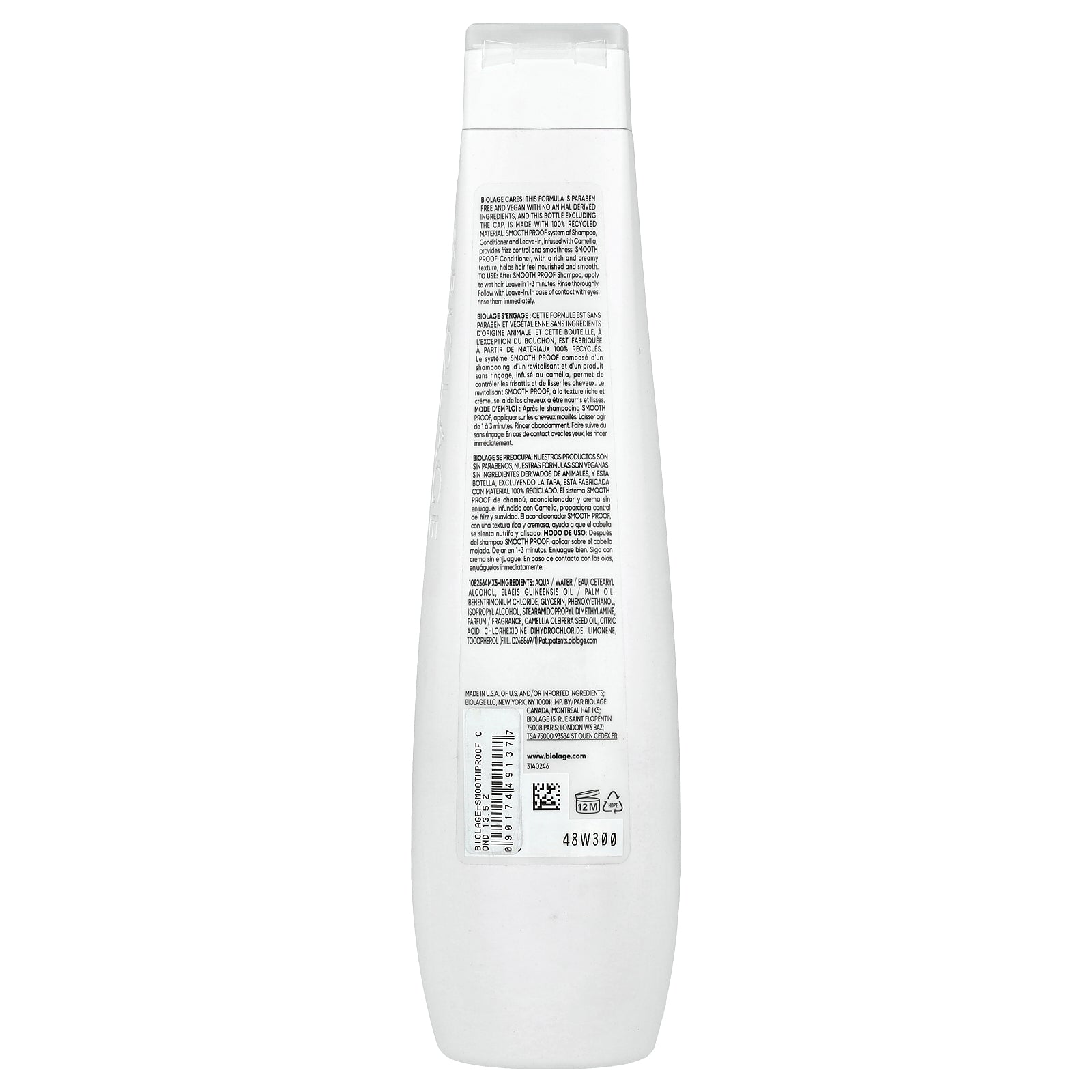 Foto 3 pulgar | Acondicionador Biolage Smooth Proof Para Cabello Encrespado 400 Ml - Venta Internacional.