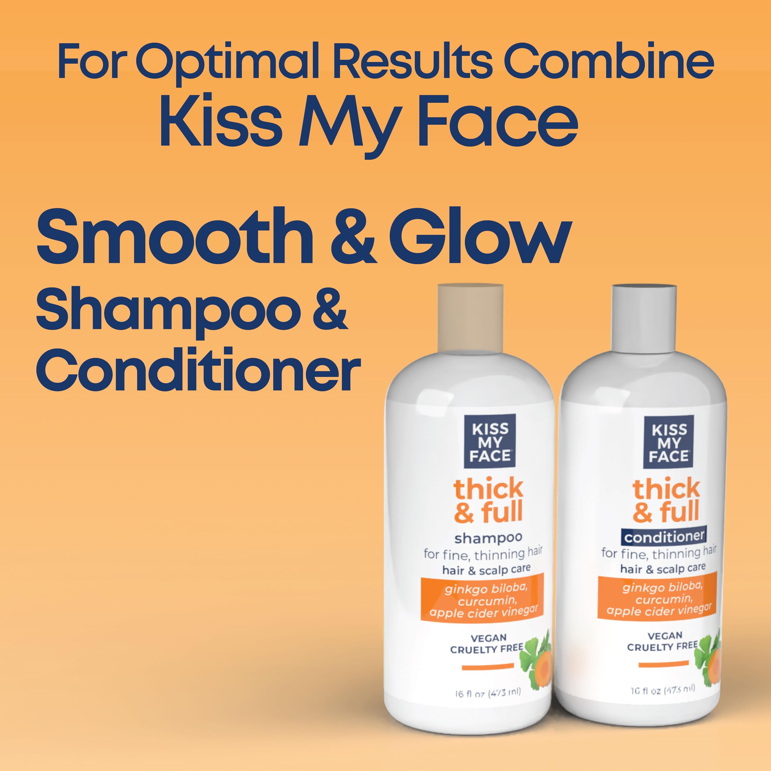 Foto 7 pulgar | Champú Kiss My Face Thick & Full Para Cabello Fino Y Fino De 480 Ml - Venta Internacional.