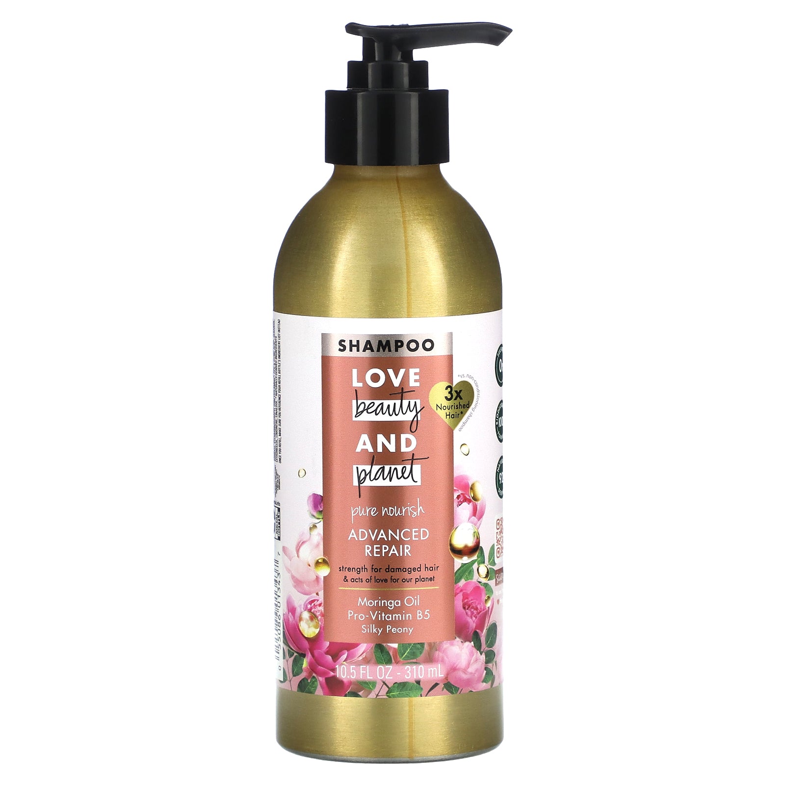 Foto 2 pulgar | Champú Love Beauty And Planet Advanced Repair 310 Ml - Venta Internacional.