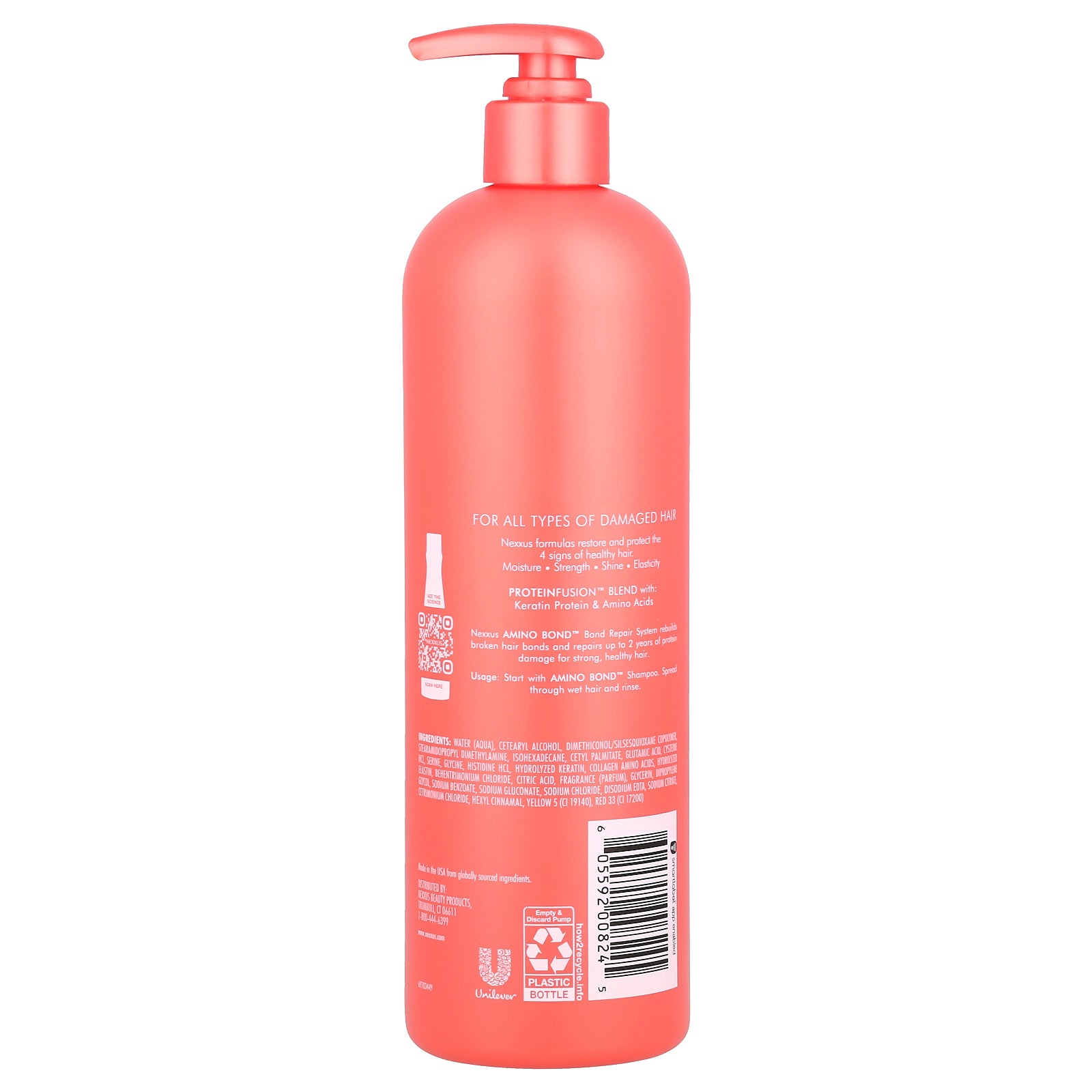 Foto 3 pulgar | Acondicionador Nexxus Amino Bond Para Todo Tipo De Cabello Dañado 488ml - Venta Internacional.