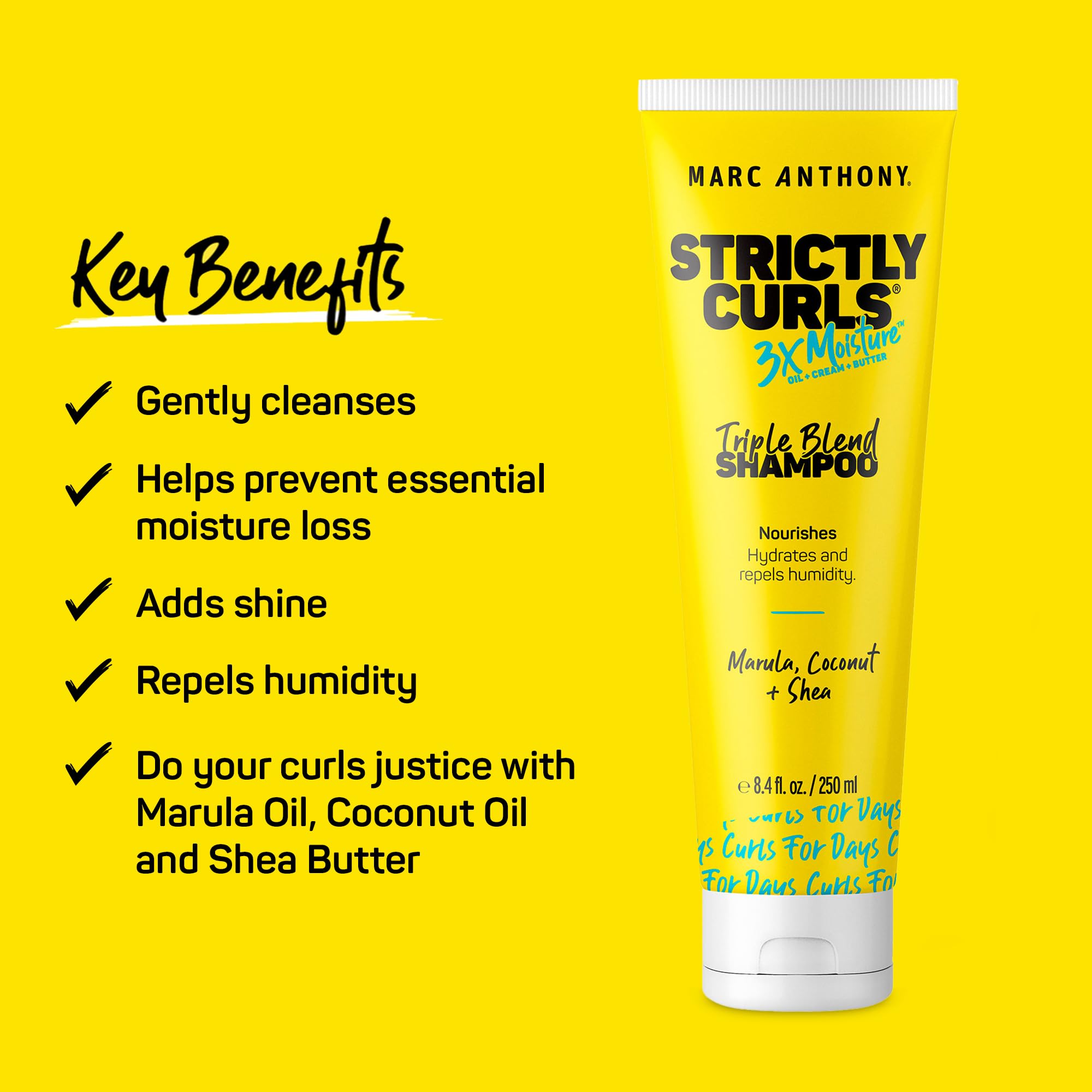 Foto 3 pulgar | Champú Marc Anthony Strictly Curls 3x Moisture 385 Ml - Venta Internacional.