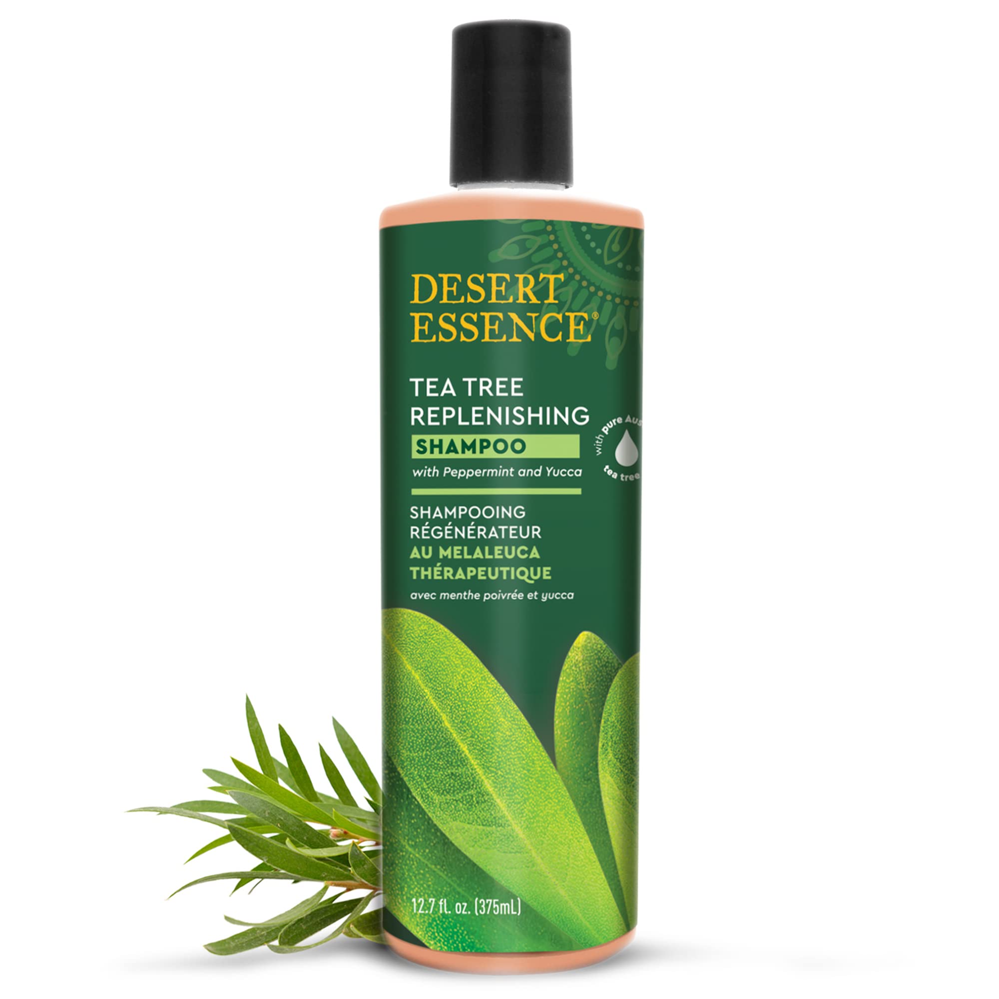 Foto 3 pulgar | Champú Desert Essence, Aceite De Árbol De Té, Regenerador, 375 Ml - Venta Internacional.