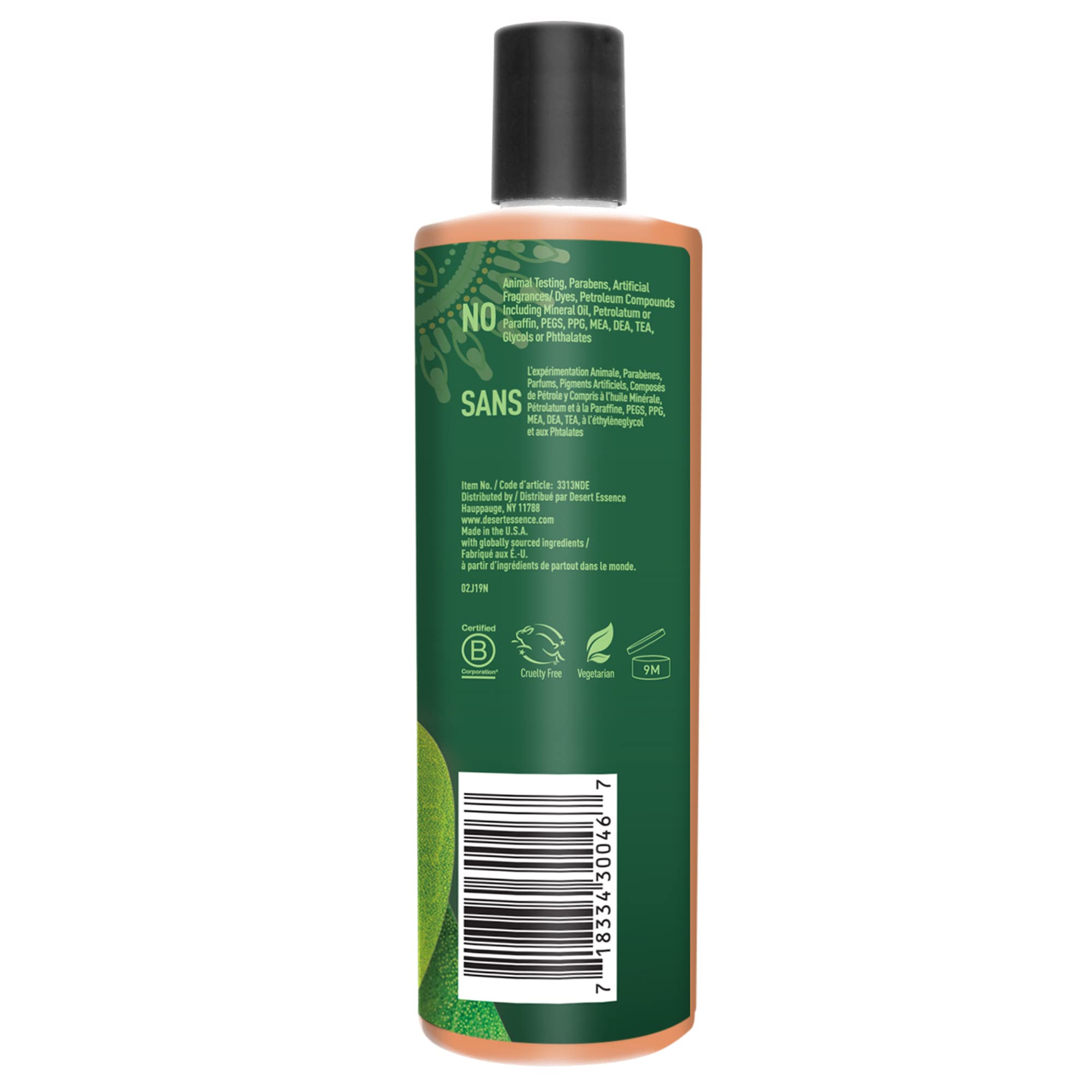 Foto 5 pulgar | Champú Desert Essence, Aceite De Árbol De Té, Regenerador, 375 Ml - Venta Internacional.