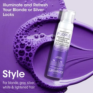 Foto 3 | Espuma Para Peinar Y Tonificar El Cabello Giovanni Color Chic Purple 200 Ml - Venta Internacional.