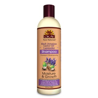 Foto 1 | Shampoo Okay Black Con Aceite De Ricino Jamaicano Y Lavanda 355 Ml - Venta Internacional.