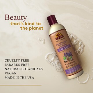 Foto 3 | Shampoo Okay Black Con Aceite De Ricino Jamaicano Y Lavanda 355 Ml - Venta Internacional.