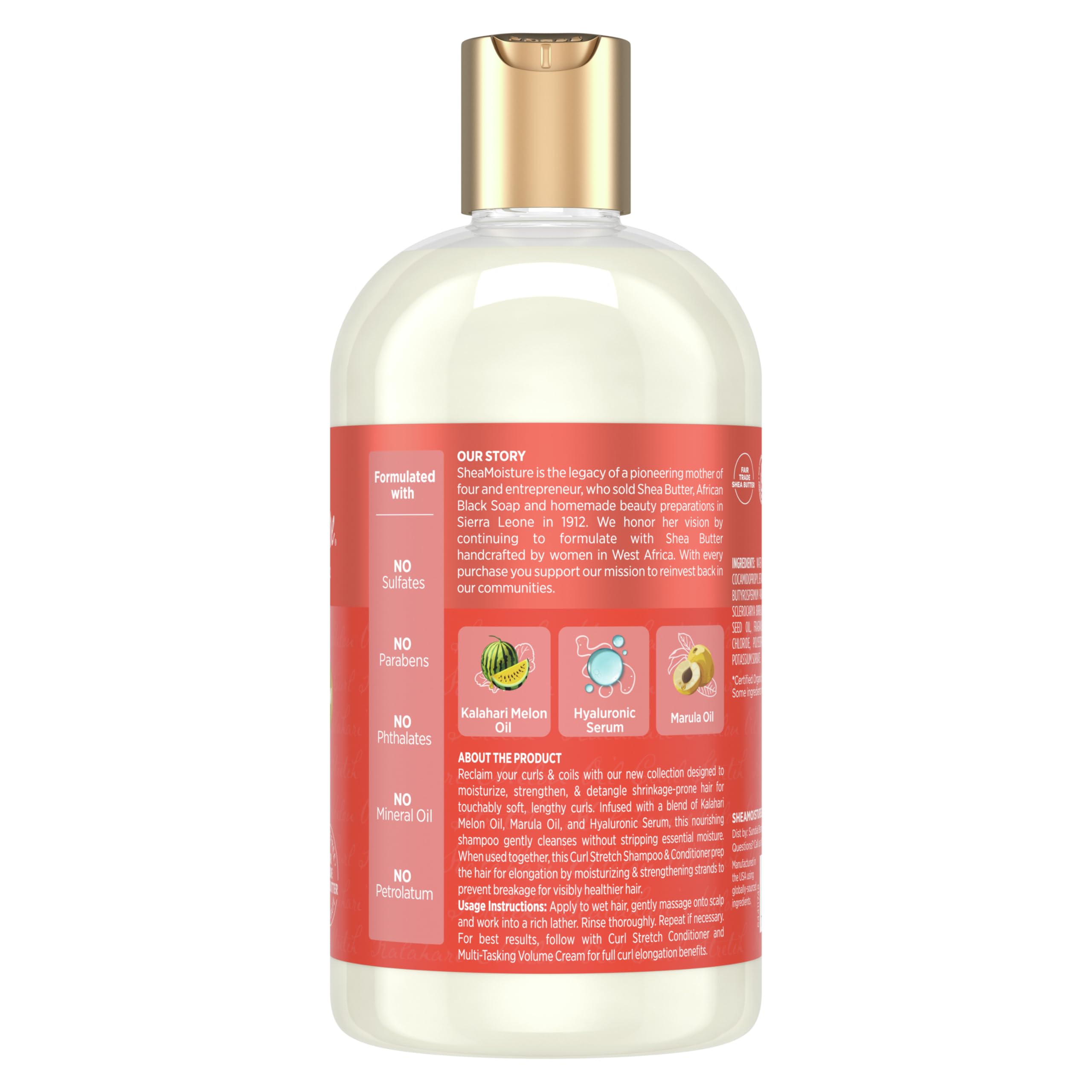 Foto 3 pulgar | Champú Sheamoisture Curl Stretch, Aceite De Melón Kalahari, 384 Ml - Venta Internacional.